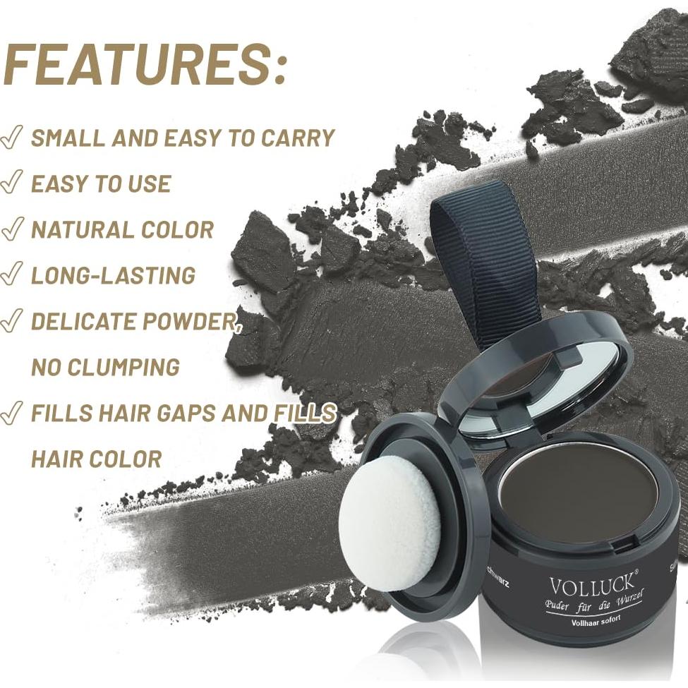 Polvo Retoque Raíces ONLOOKERS Negro 60g - Cubre Grises