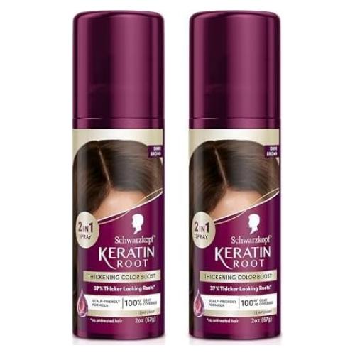 Spray Temporal de Color de Raíz Schwarzkopf 59ml Marrón Oscuro