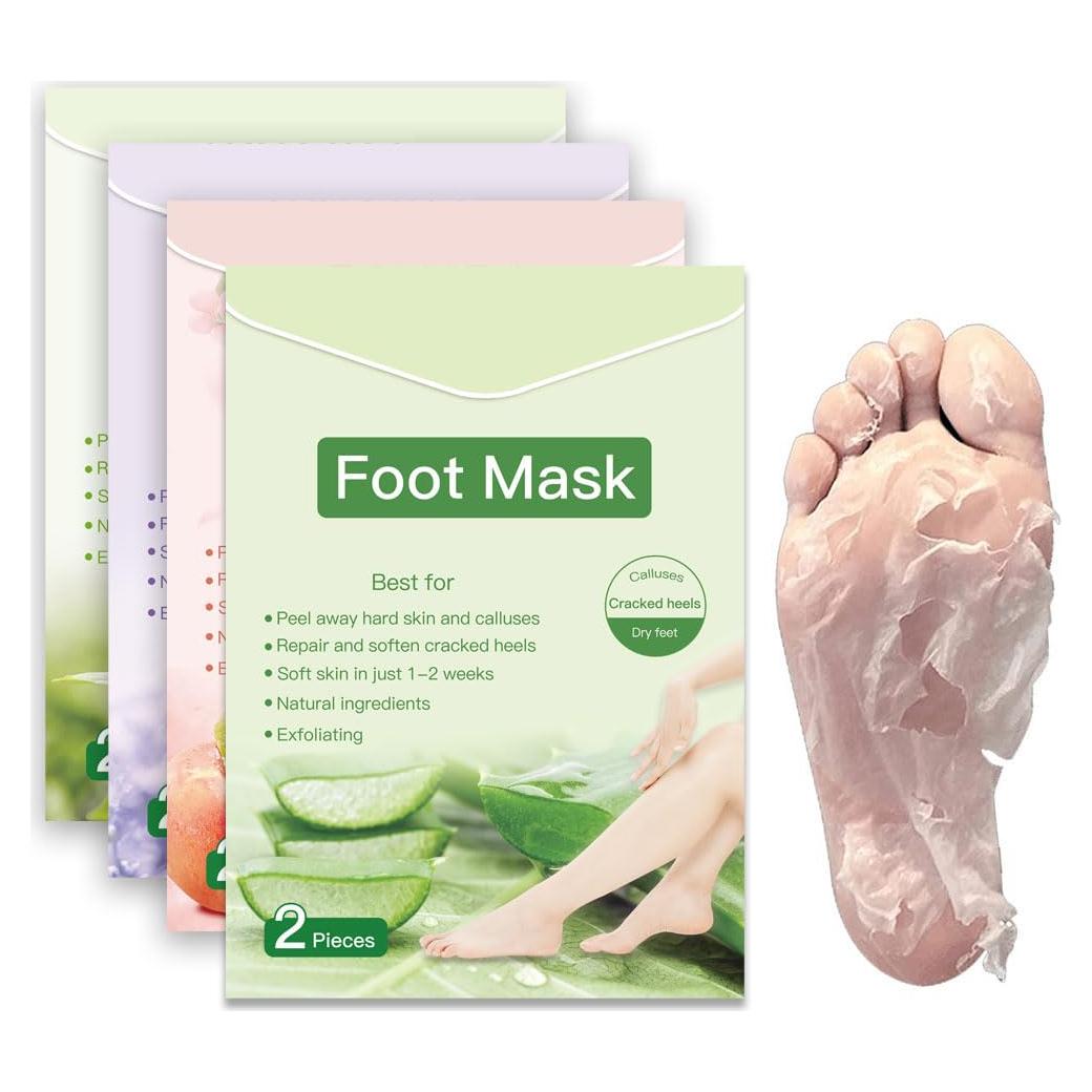 Mascarilla Exfoliante para Pies YUYAJK 8pcs Hidratante Mezclado