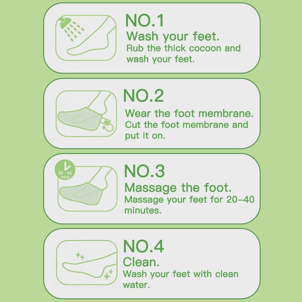 Mascarilla Exfoliante para Pies YUYAJK 8pcs Hidratante Mezclado