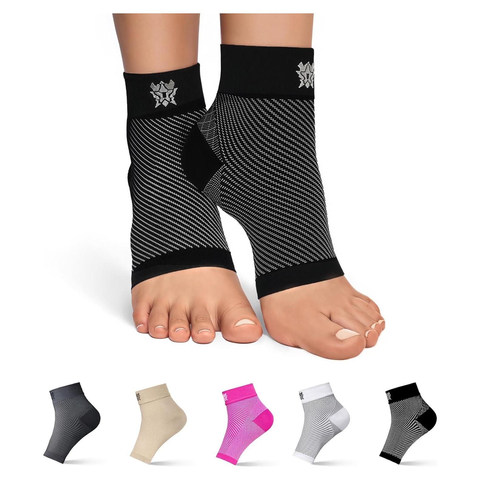 Calcetines de Compresión Bitly para Fascitis Plantar - Negro, Pequeño