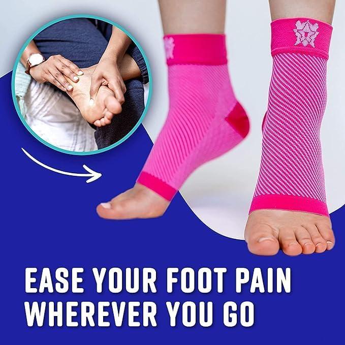 Calcetines de Compresión Bitly para Fascitis Plantar - Negro, Pequeño