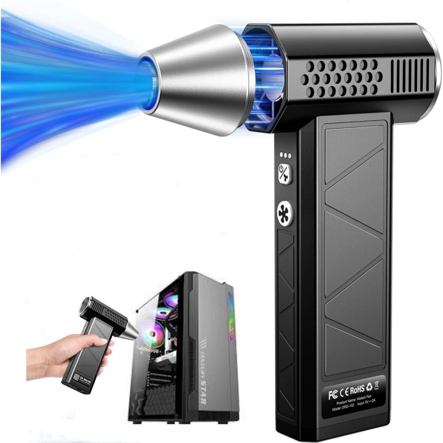 Soplador de Aire Comprimido YUHUO ORD-102 Recargable 4 Velocidades