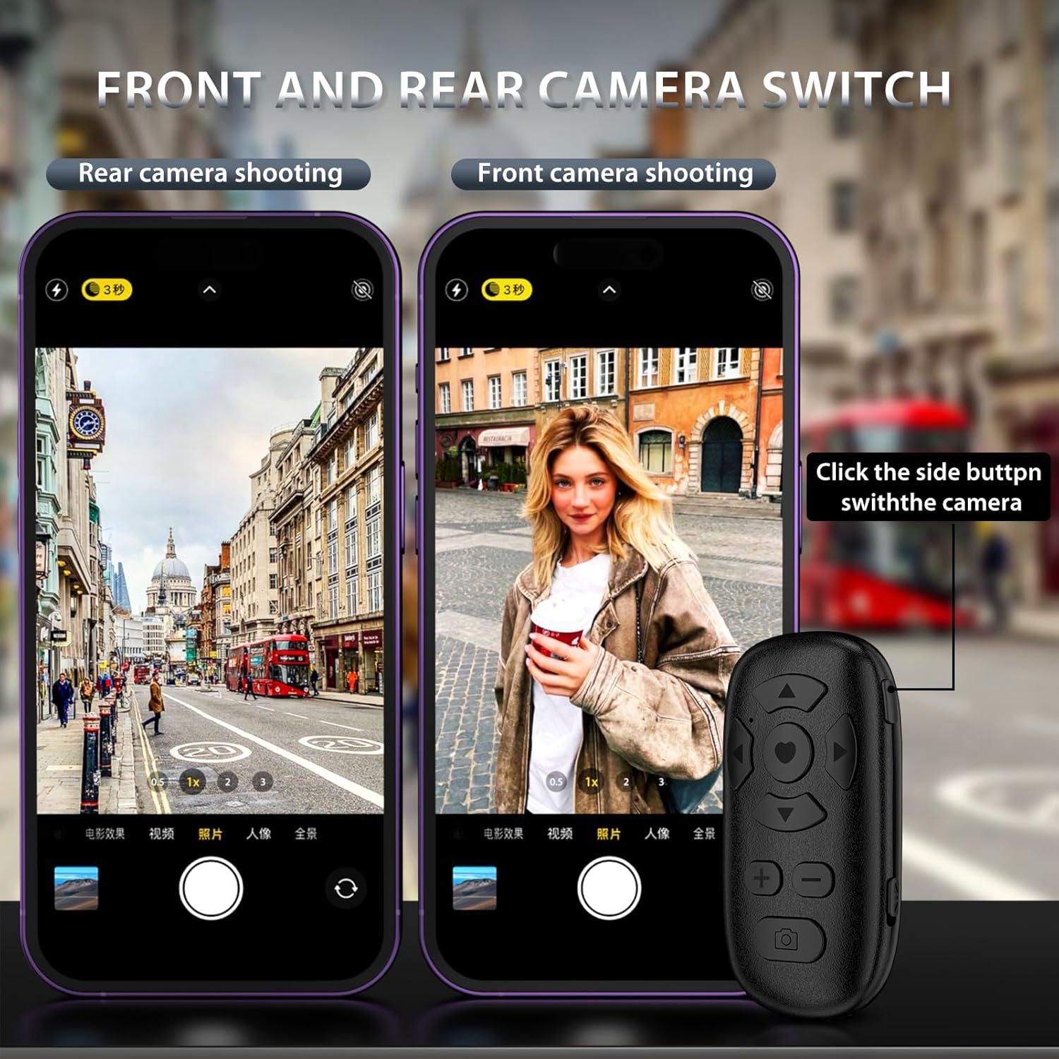 Control Remoto Bluetooth Zttopo para TikTok y Kindle - Negro