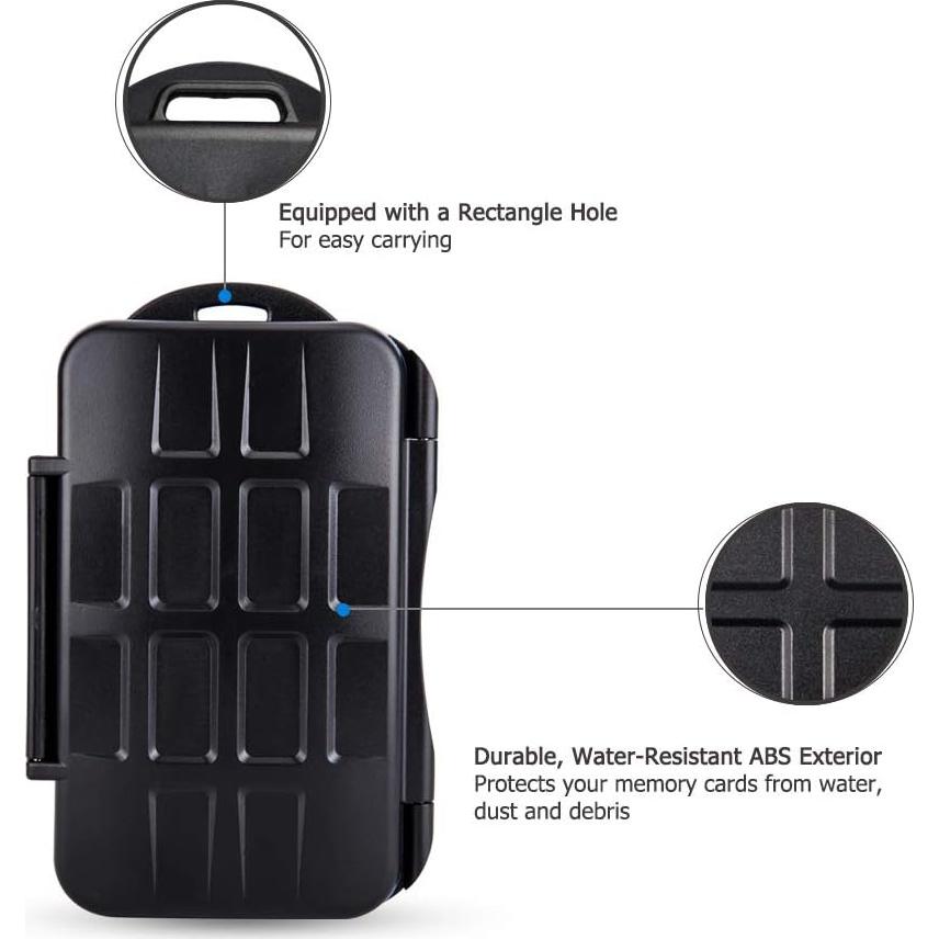 Estuche JJC para 28 Tarjetas de Memoria Resistente al Agua