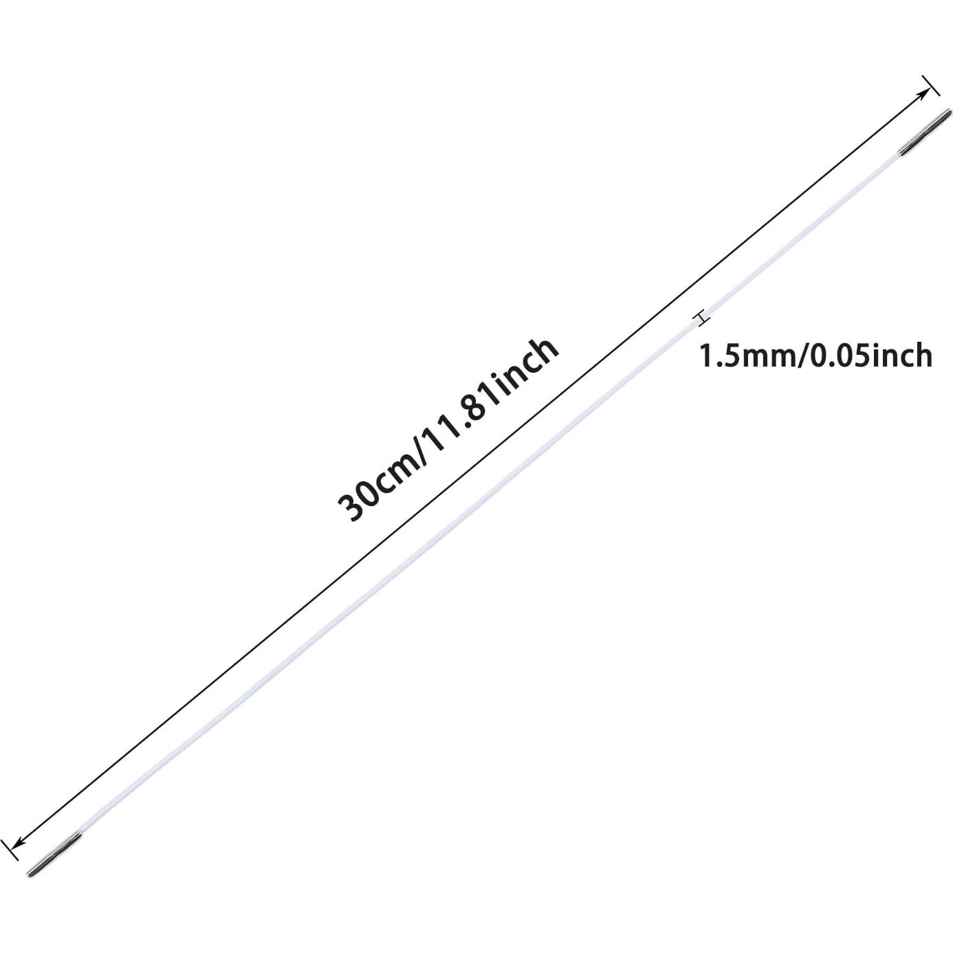 Cuerdas Elásticas con Extremos de Metal ONLYKXY 30pcs 30cm