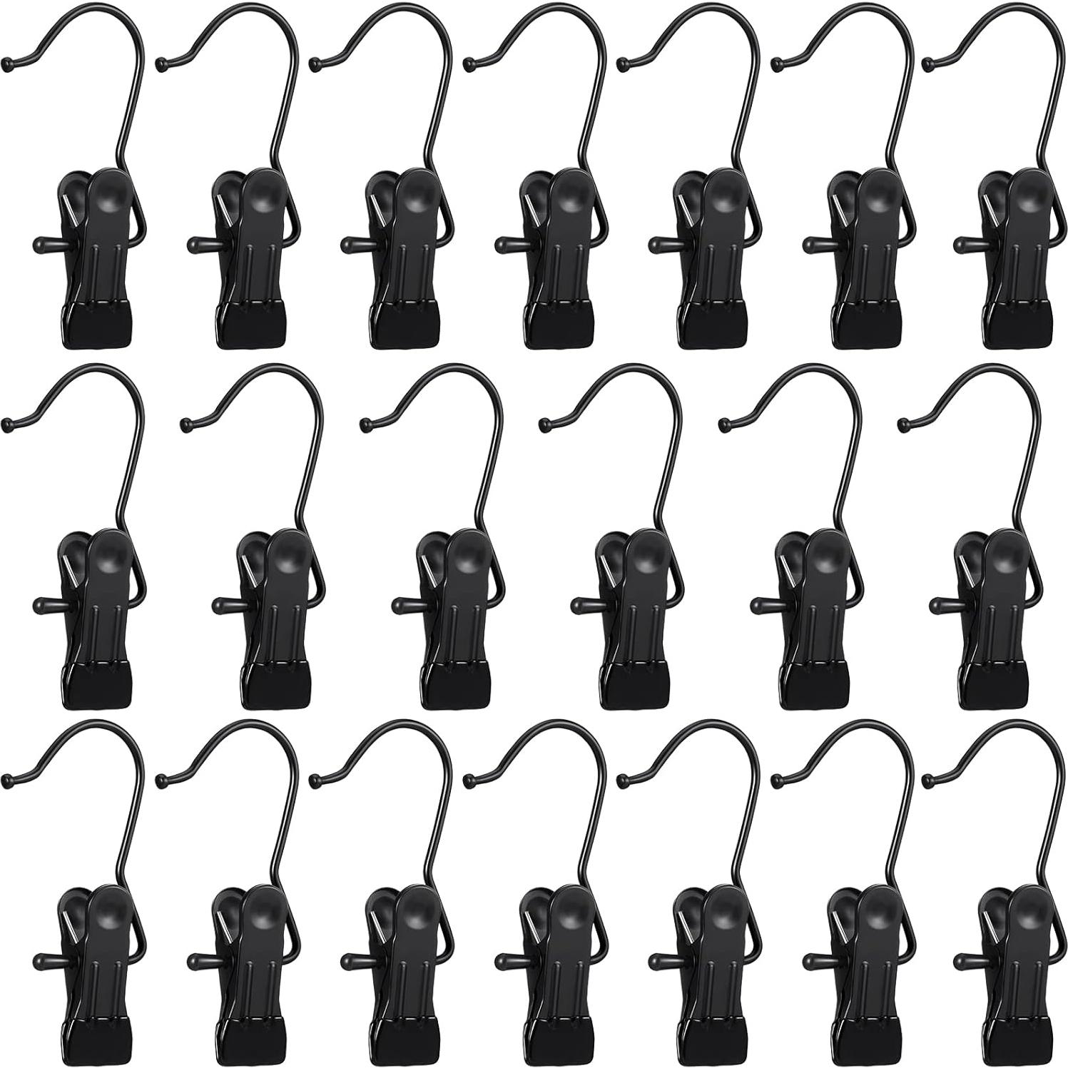 Ganchos para Botas Hotop - 20 Piezas Metal Antideslizante Negro