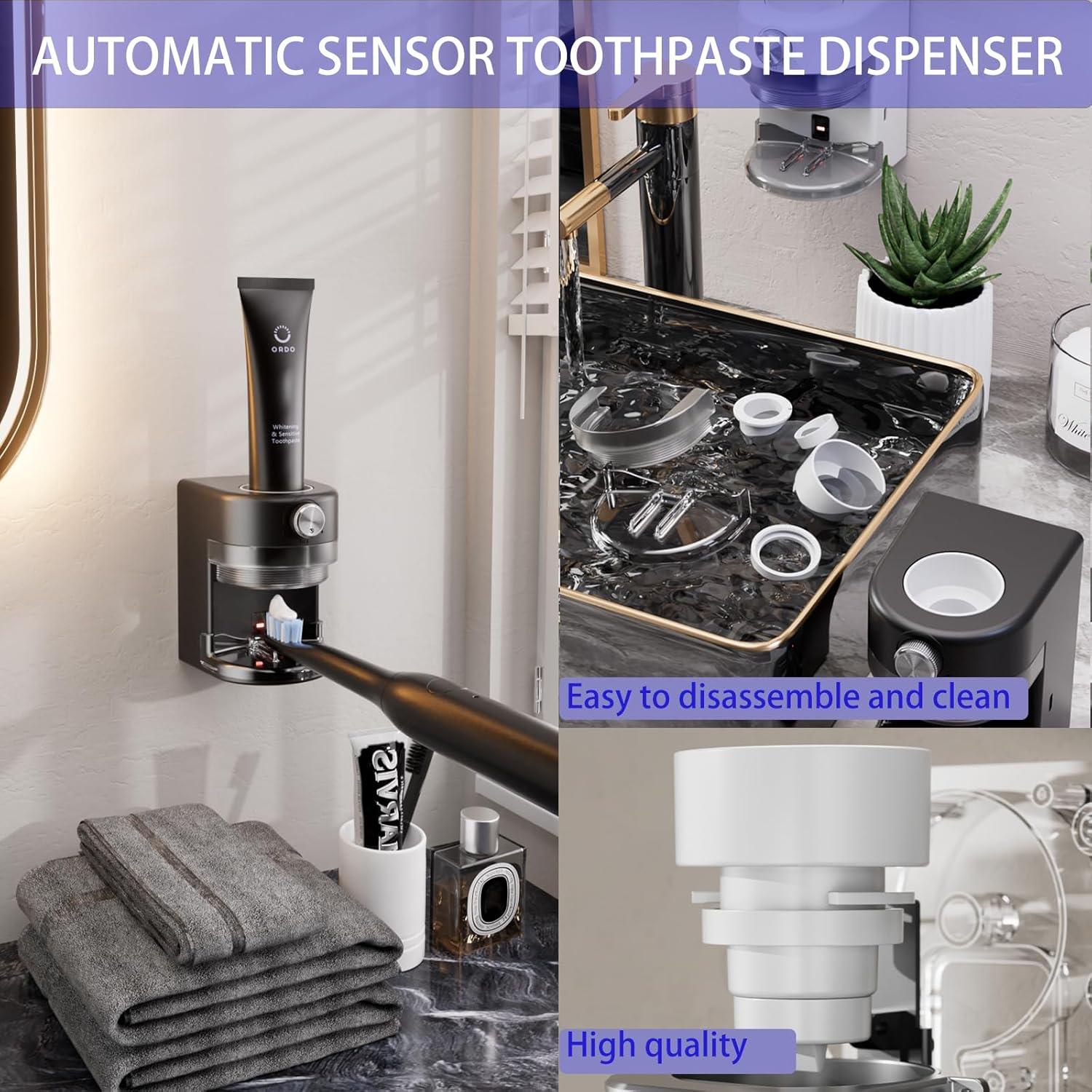 Dispensador Automático de Pasta de Dientes Wekity Negro