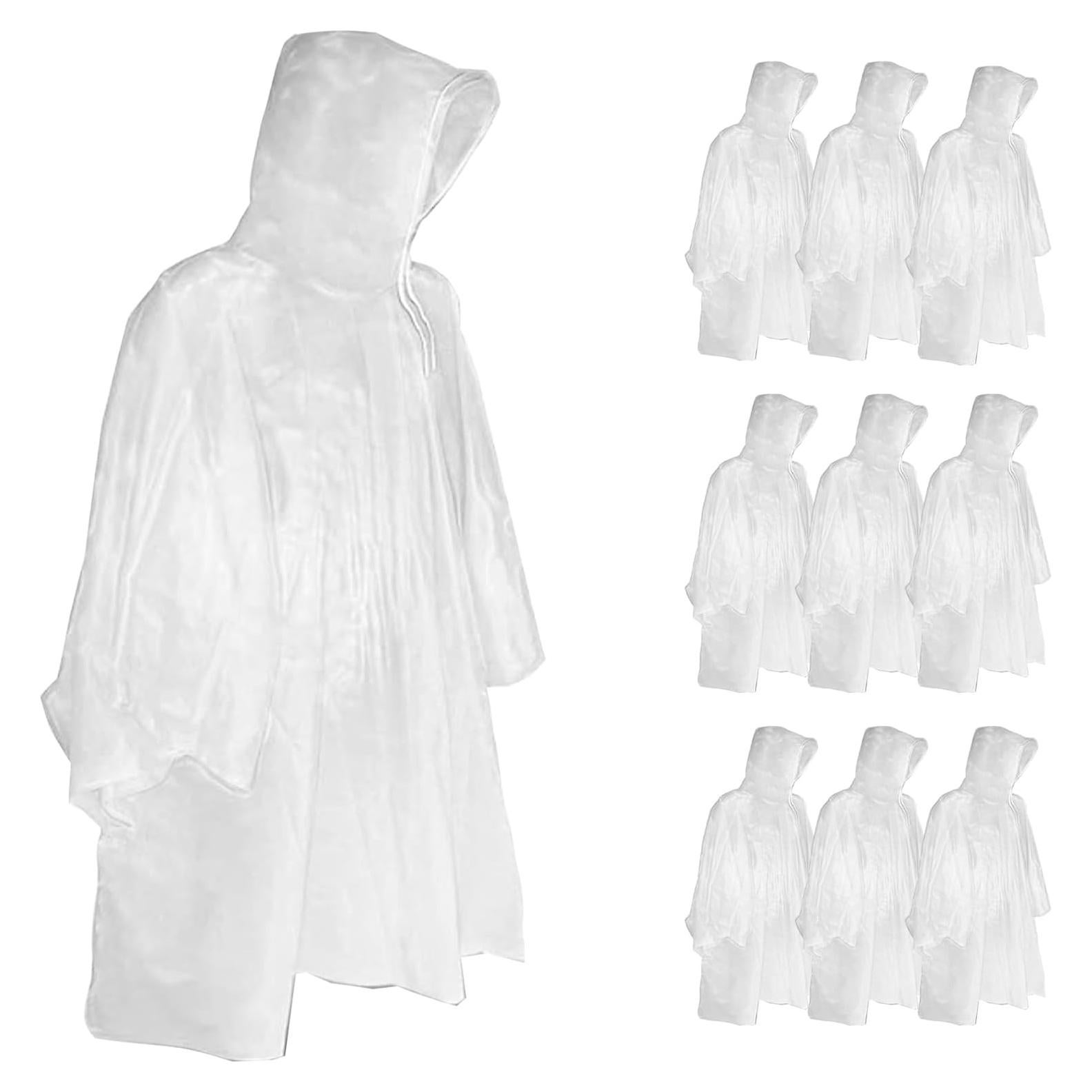 Ponchos de Lluvia Desechables YOUNGTIME Transparentes 10 Pzas