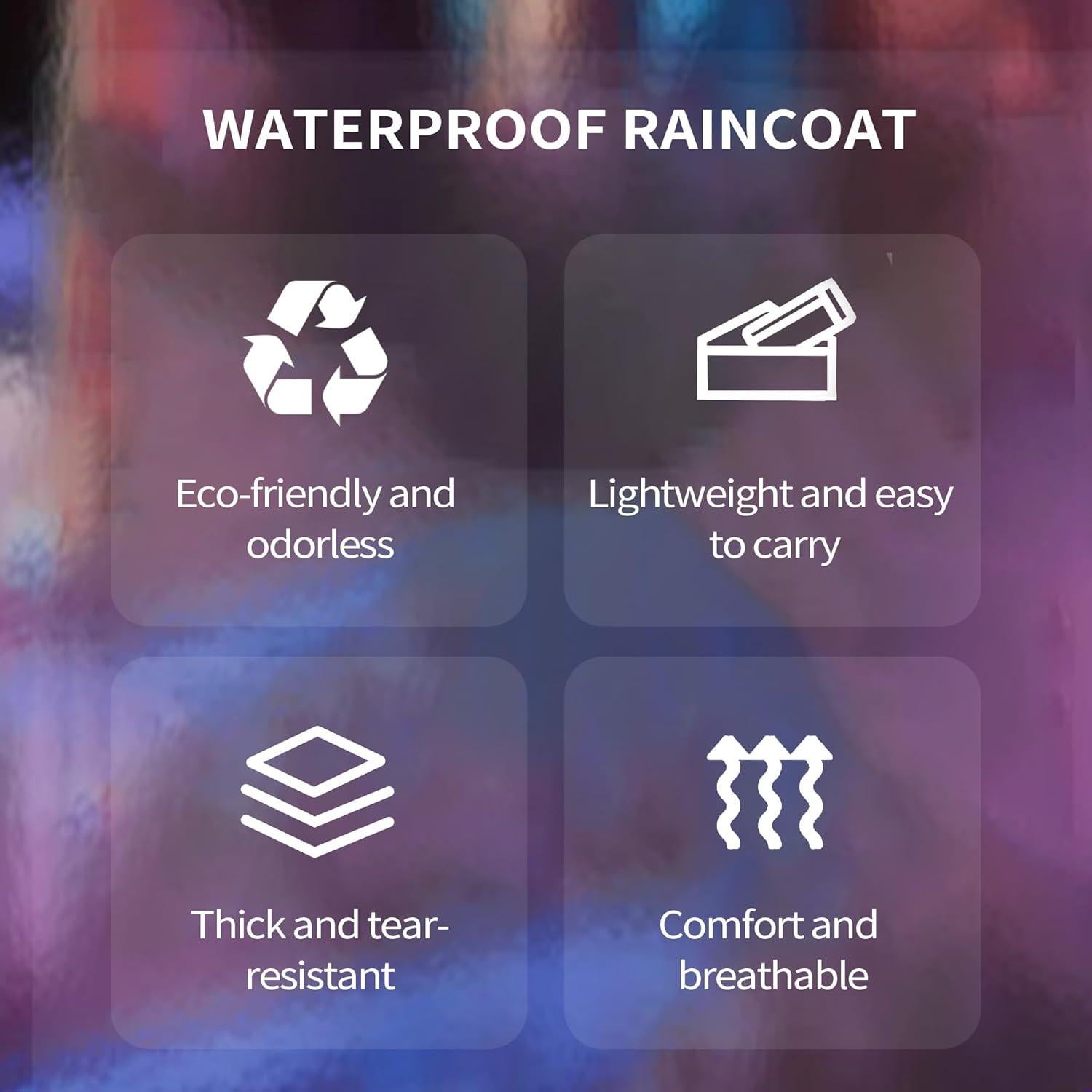 Ponchos de Lluvia Desechables YOUNGTIME Transparentes 10 Pzas