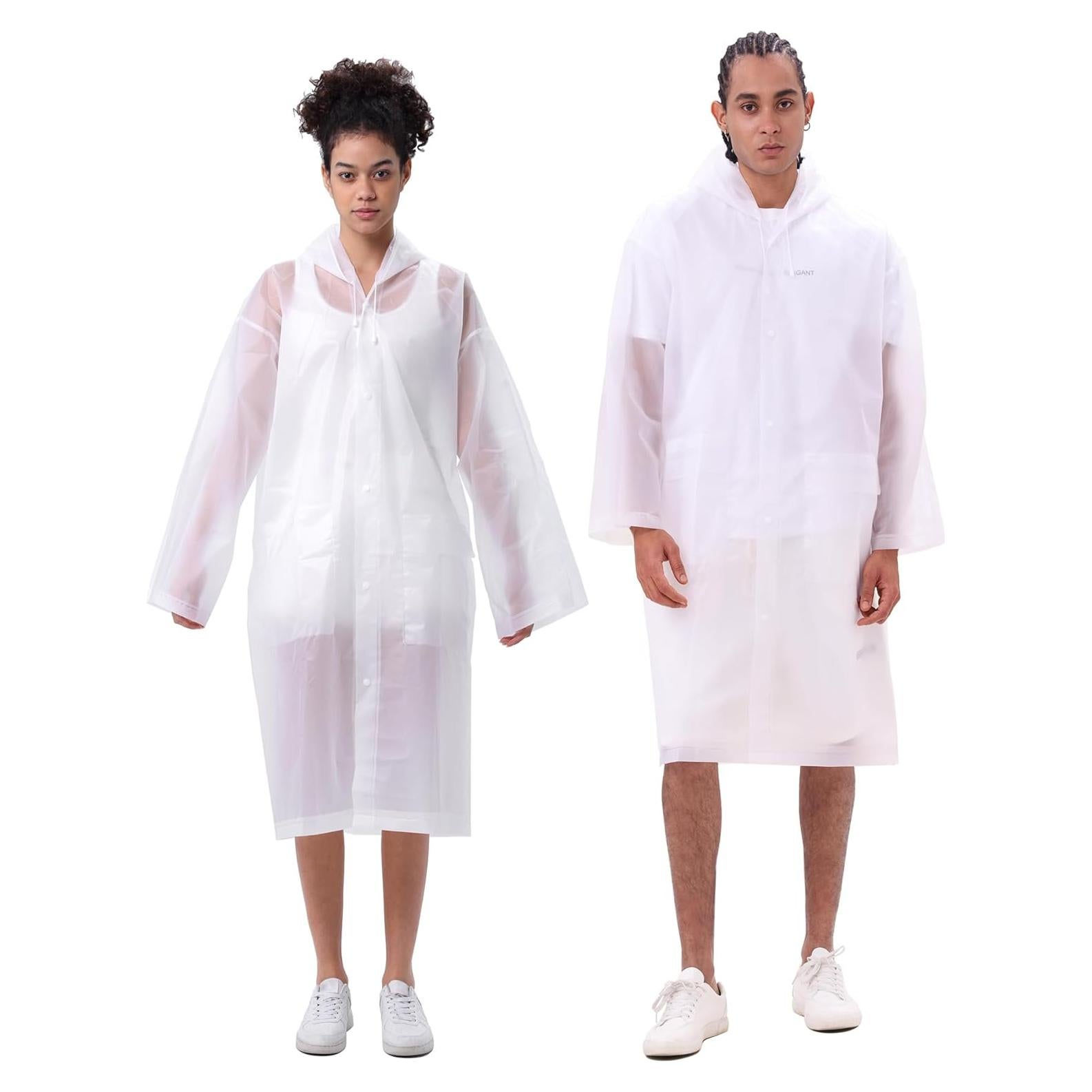 Ponchos de Lluvia HLKZONE para Adultos - Paquete de 2, Impermeables