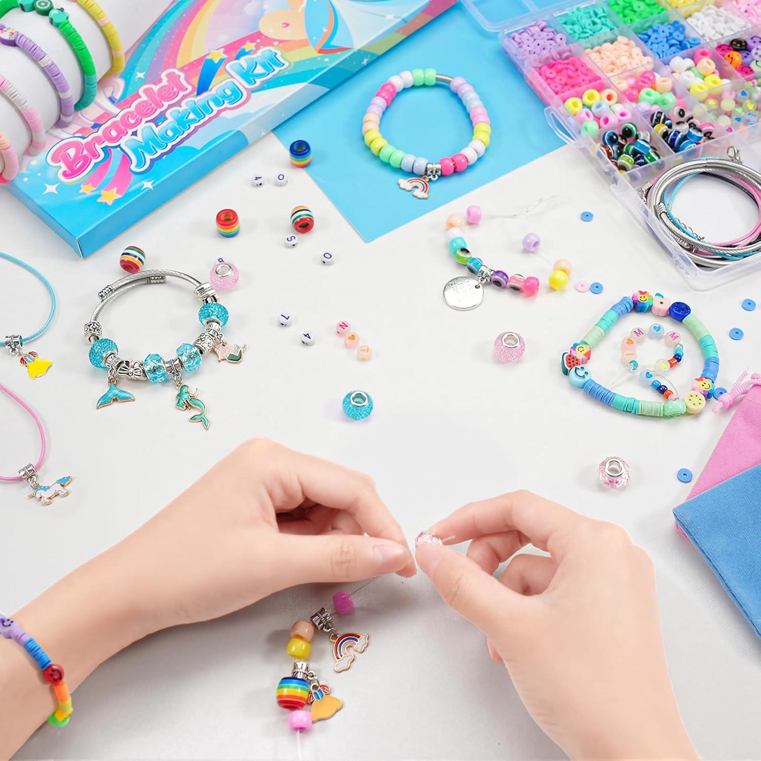Kit de Fabricación de Pulseras ZOOI para Niñas 2400 Piezas