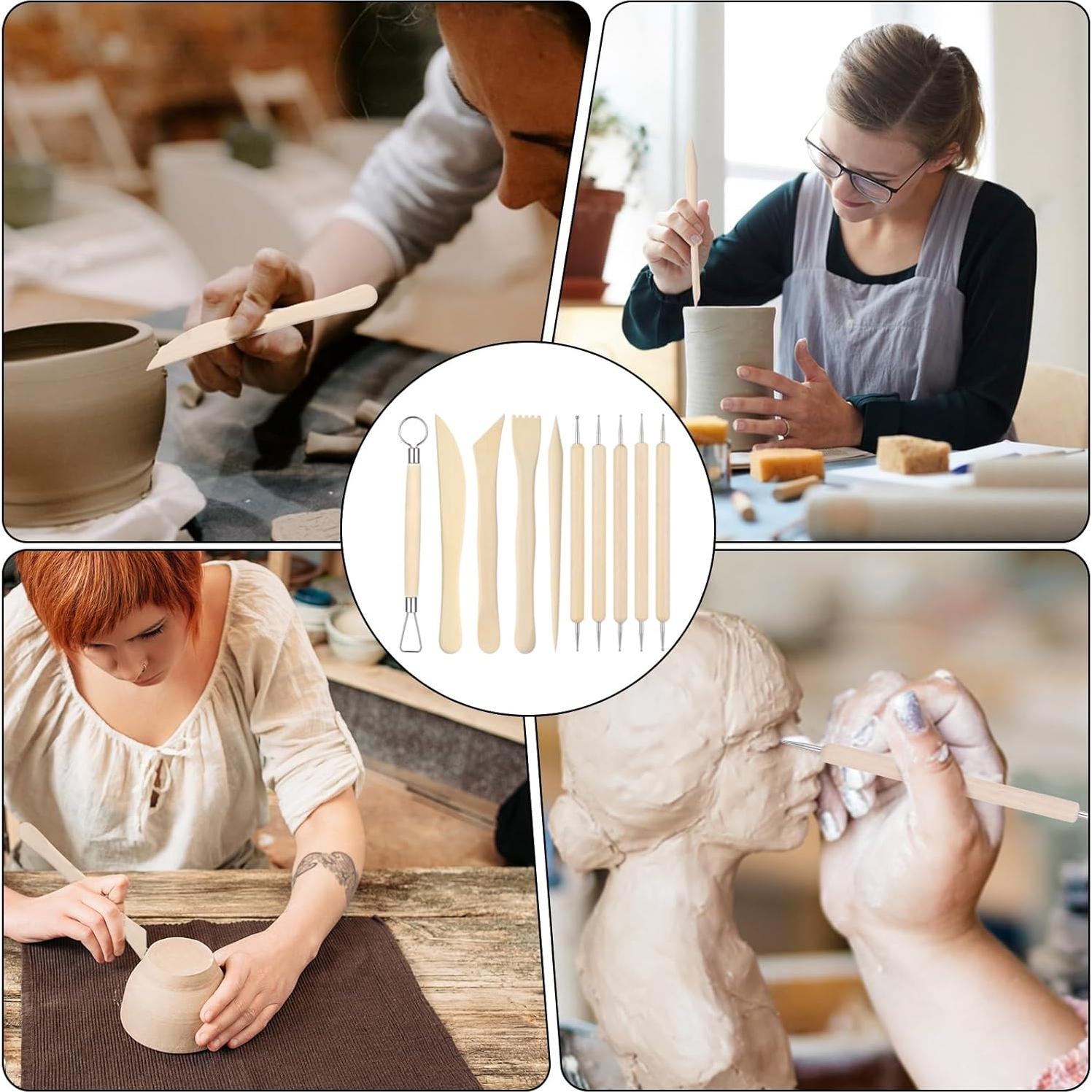 Kit de Herramientas de Escultura de Arcilla LLOUSSAK 10 Piezas