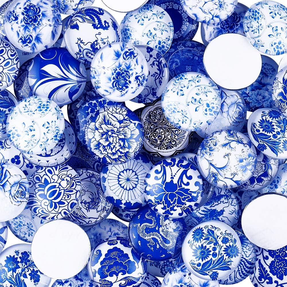 Cabochones de Vidrio Craftdady 200Pcs Flores 10mm DIY Joyería