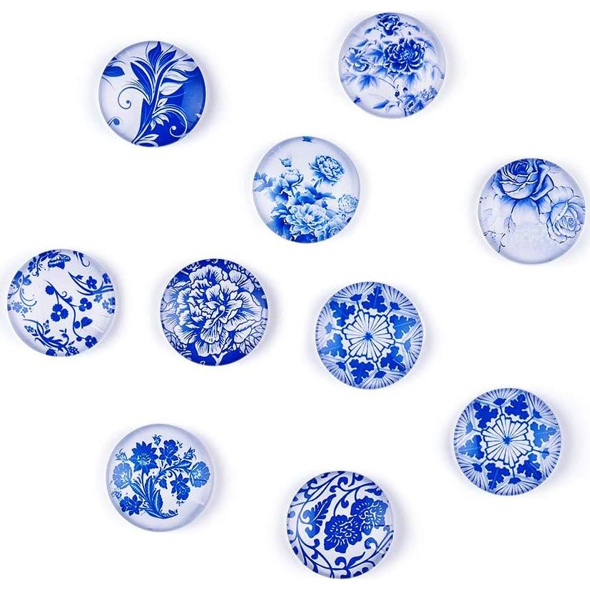 Cabochones de Vidrio Craftdady 200Pcs Flores 10mm DIY Joyería