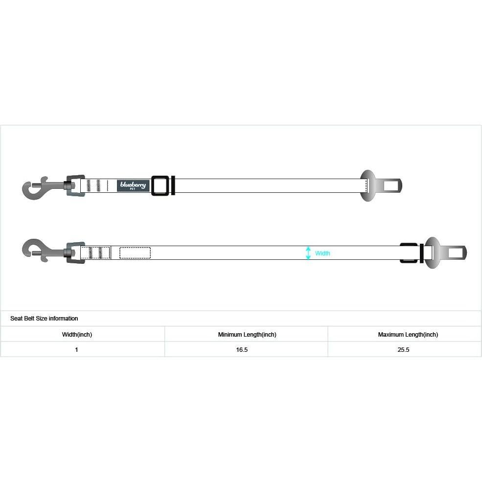 Correa de Seguridad para Perro Blueberry Pet Ajustable 2.54 cm