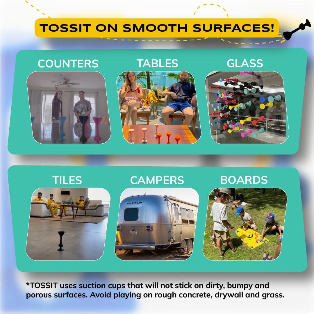 Juego de Dardos TOSSIT de Silicona para 2 Jugadores