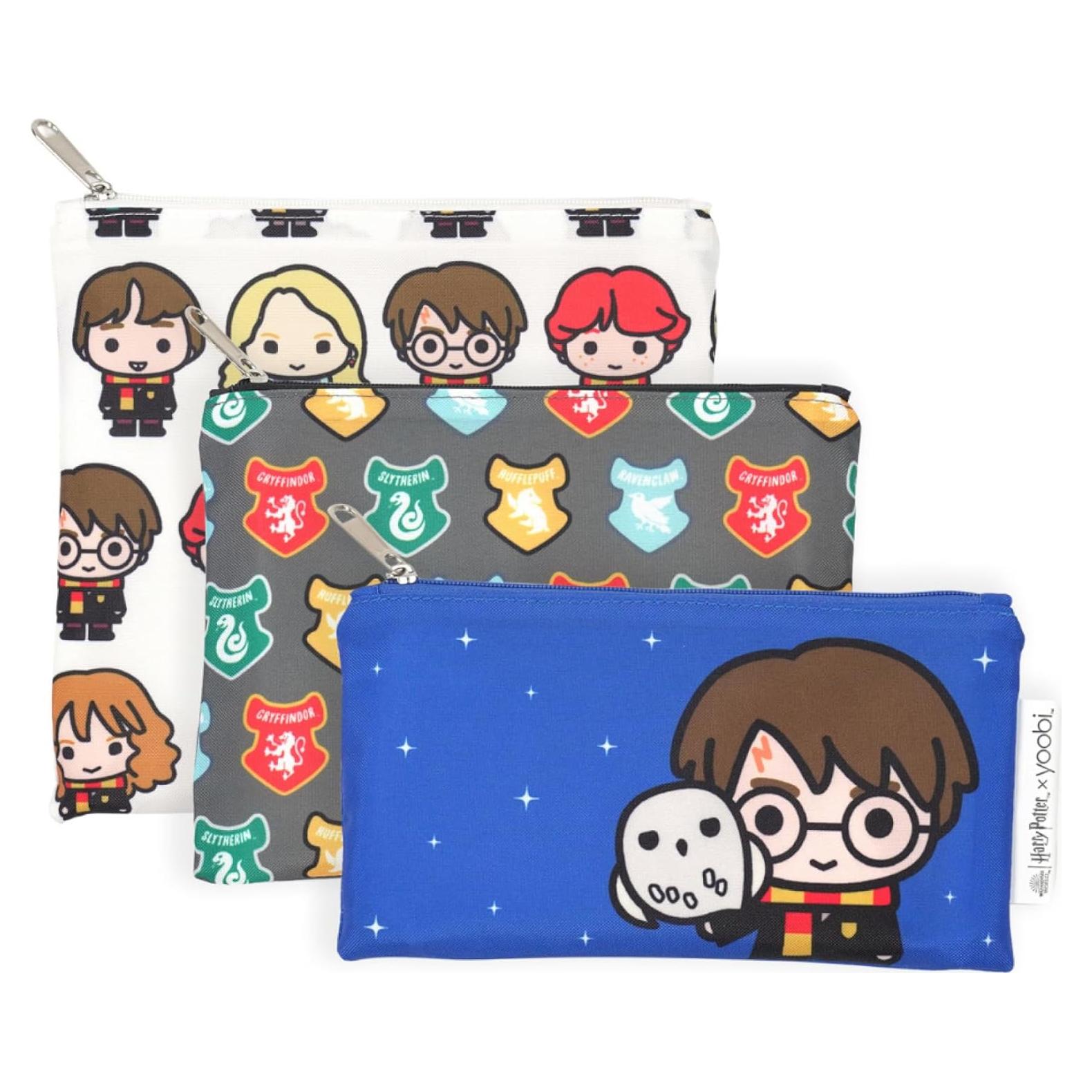 Bolsas Reutilizables para Snacks Yoobi Harry Potter - 3 Tamaños