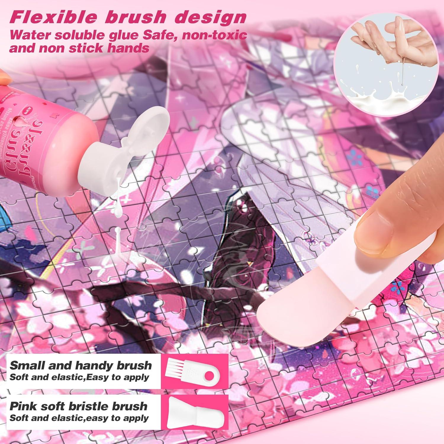 Pegamento Transparente para Rompecabezas Jhomon 120ML Rosa