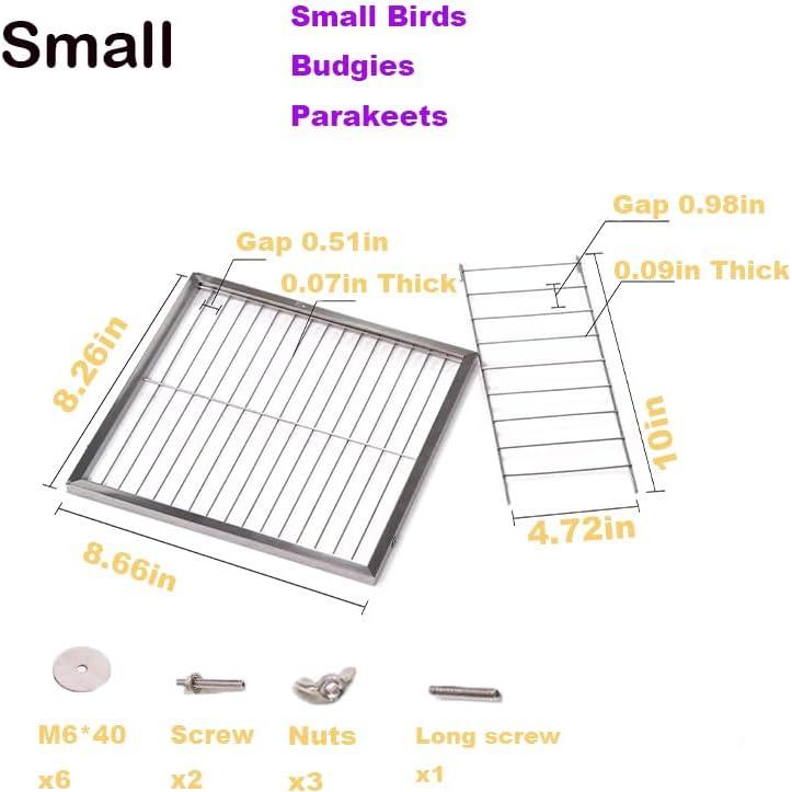Juego de Plataforma y Escalera para Aves Nopikku - Acero Inoxidable