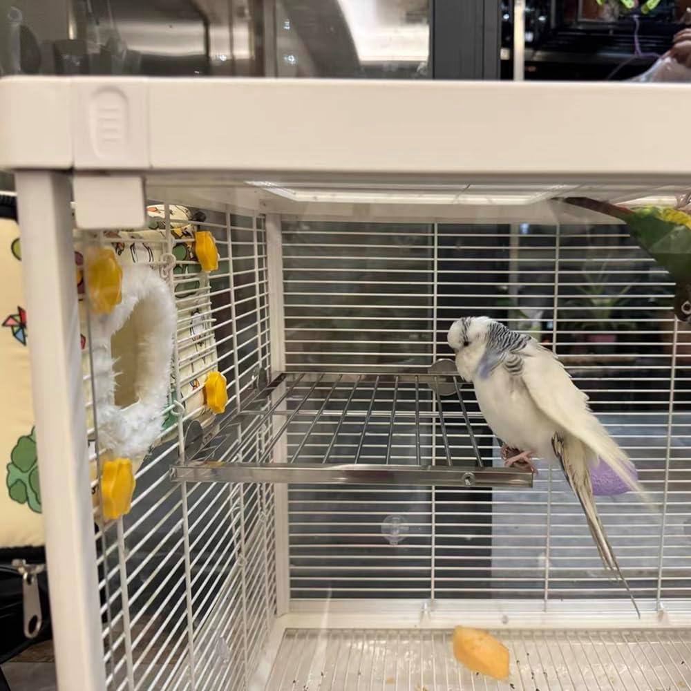 Juego de Plataforma y Escalera para Aves Nopikku - Acero Inoxidable