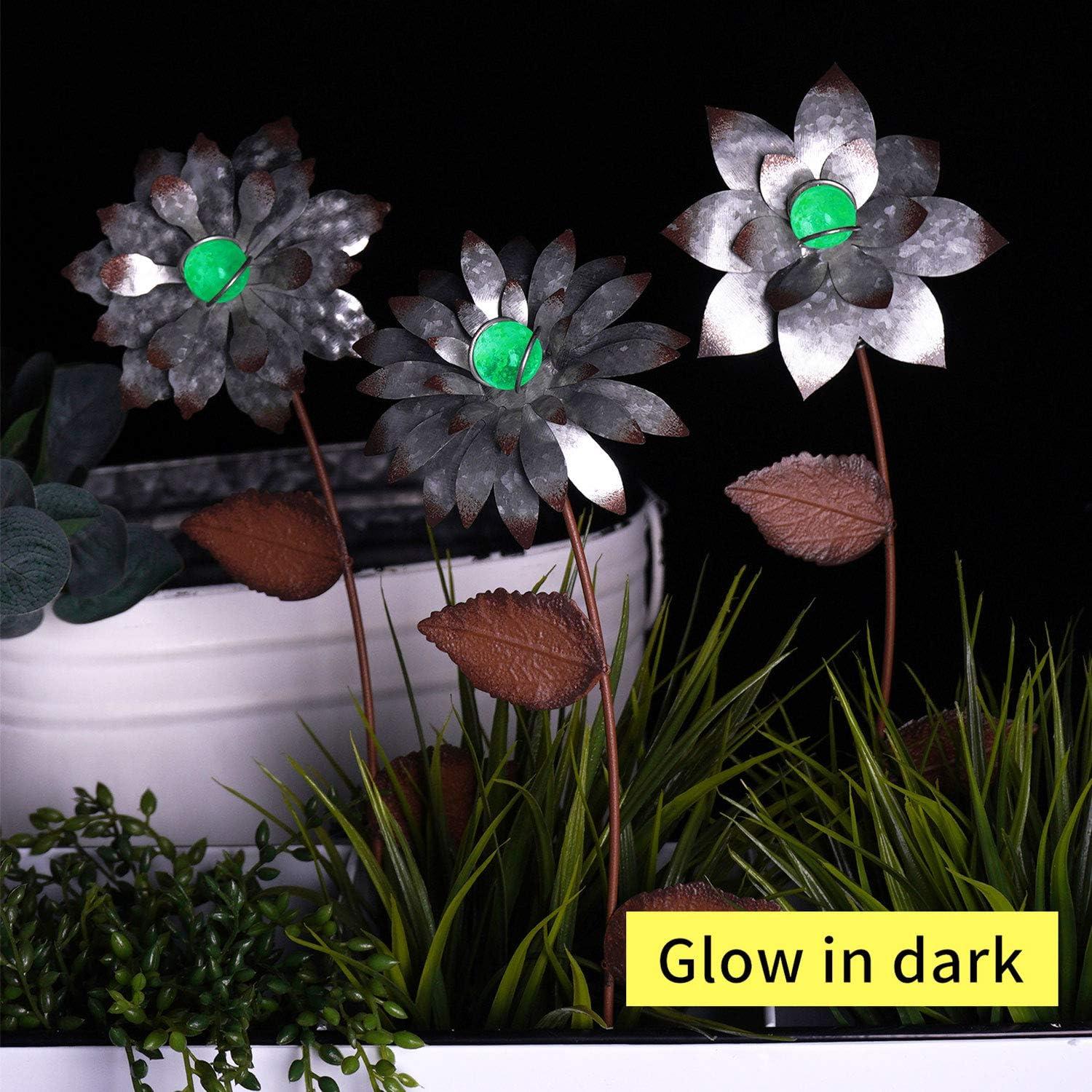 Estacas Florales Brillantes en la Oscuridad Topadorn - 3 Piezas