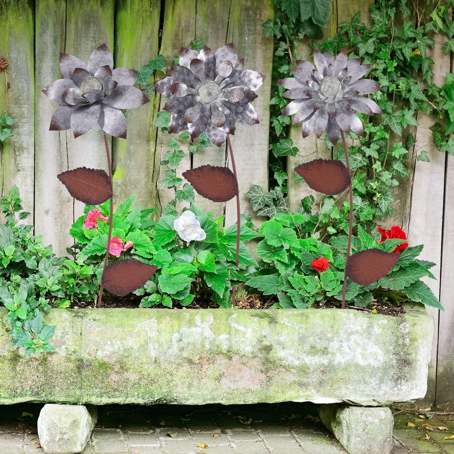 Estacas Florales Brillantes en la Oscuridad Topadorn - 3 Piezas