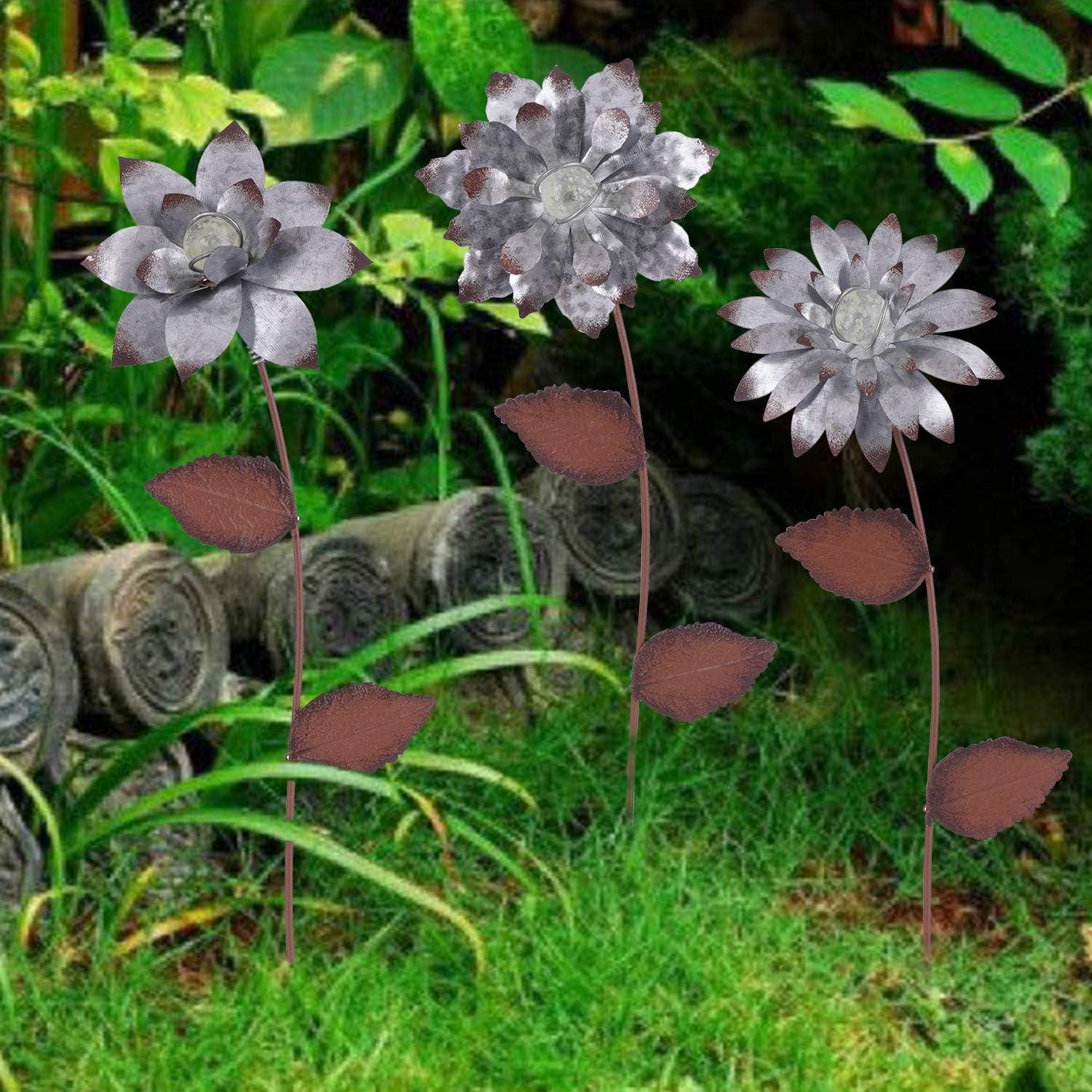 Estacas Florales Brillantes en la Oscuridad Topadorn - 3 Piezas