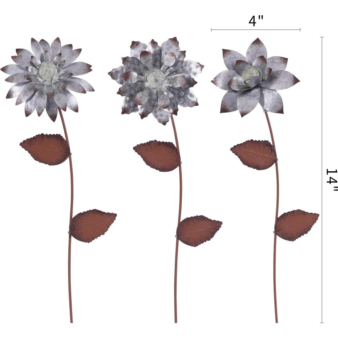 Estacas Florales Brillantes en la Oscuridad Topadorn - 3 Piezas