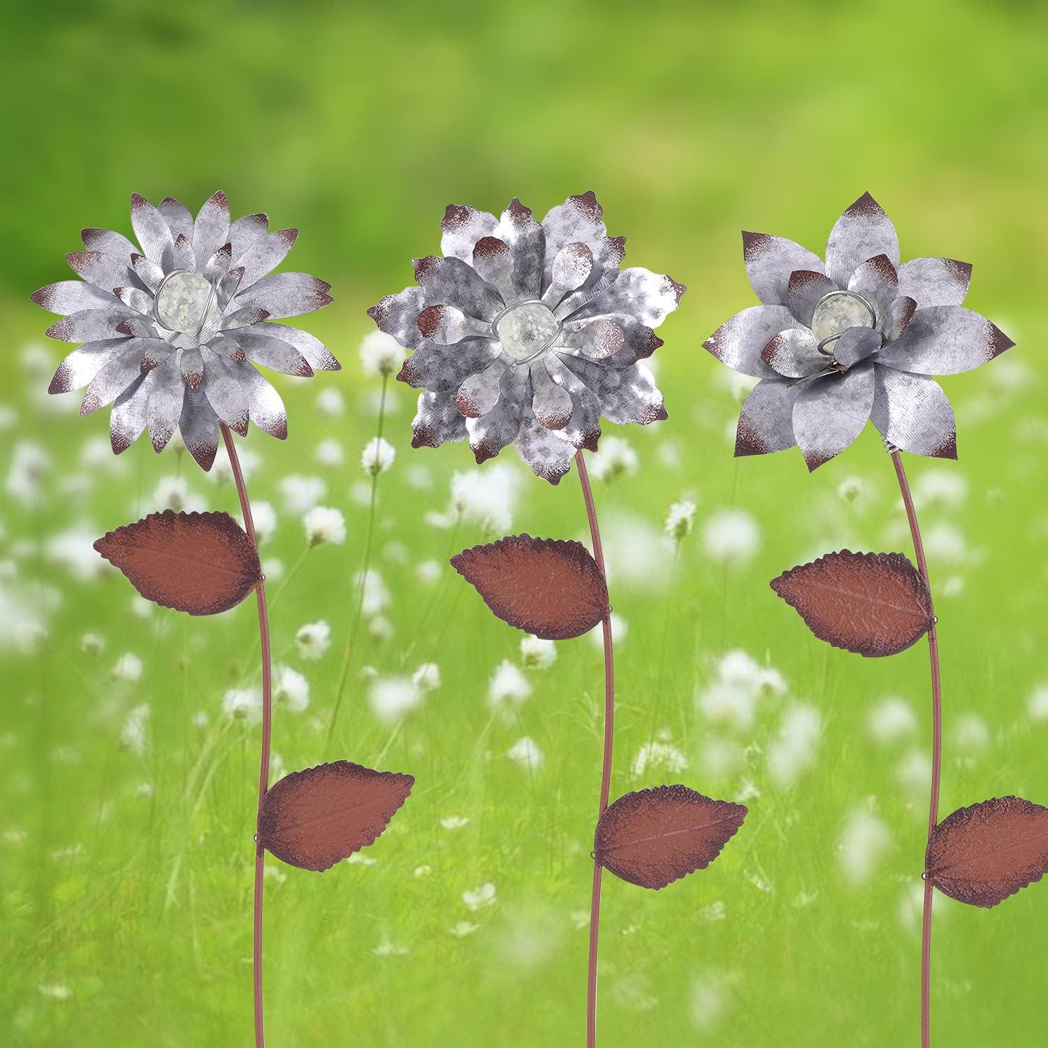 Estacas Florales Brillantes en la Oscuridad Topadorn - 3 Piezas