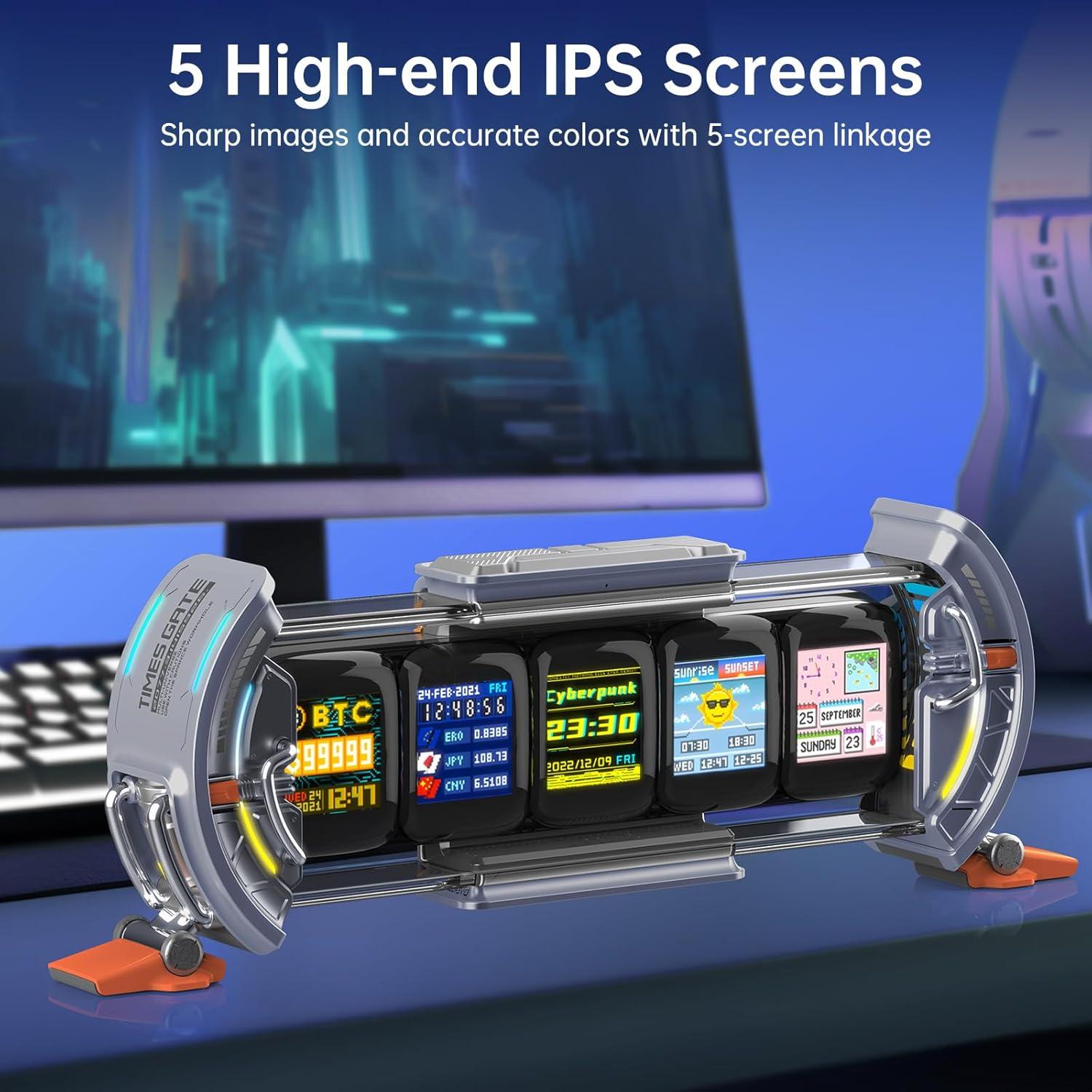 Reloj Digital Divoom Times Gate RGB con WiFi y APP