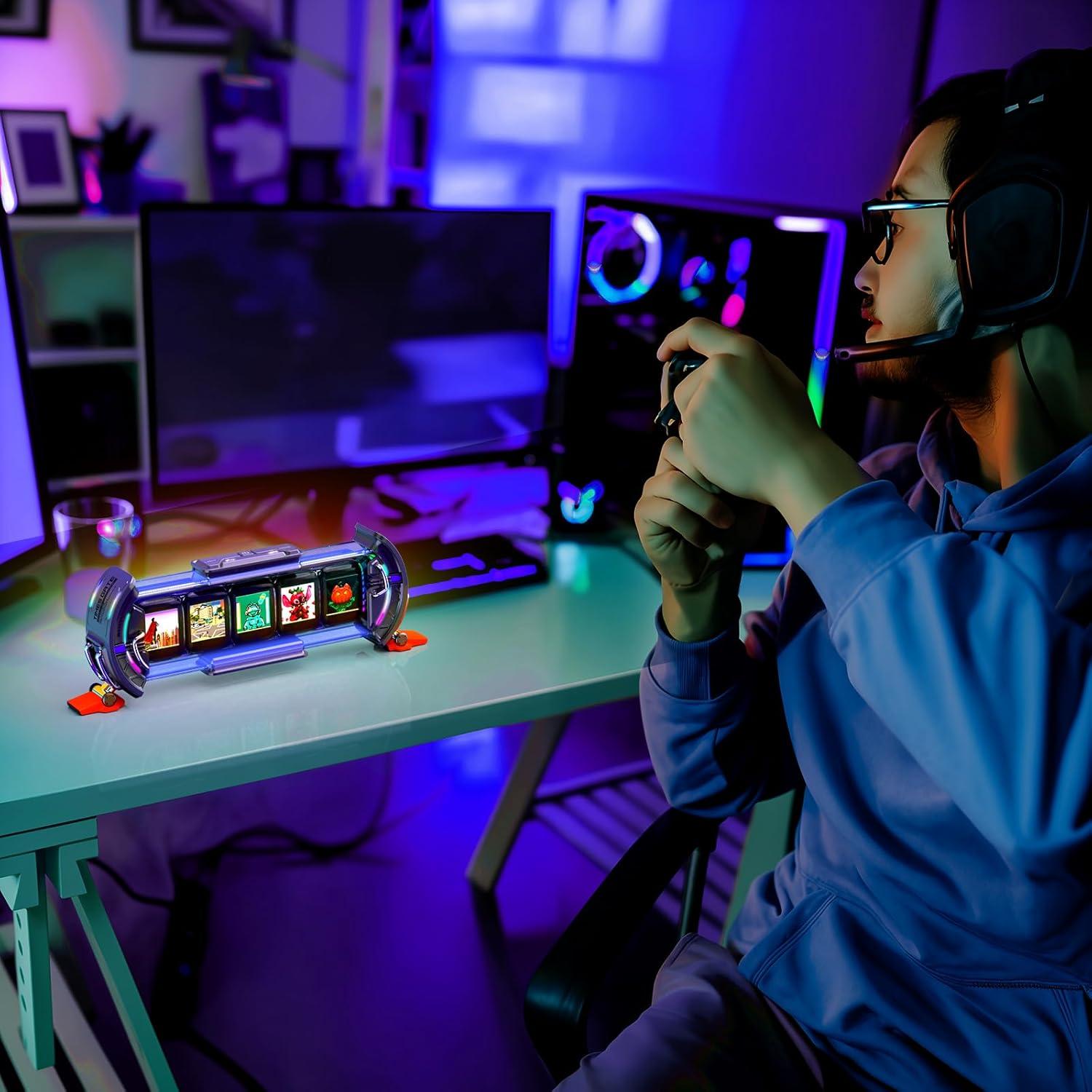 Reloj Digital Divoom Times Gate RGB con WiFi y APP