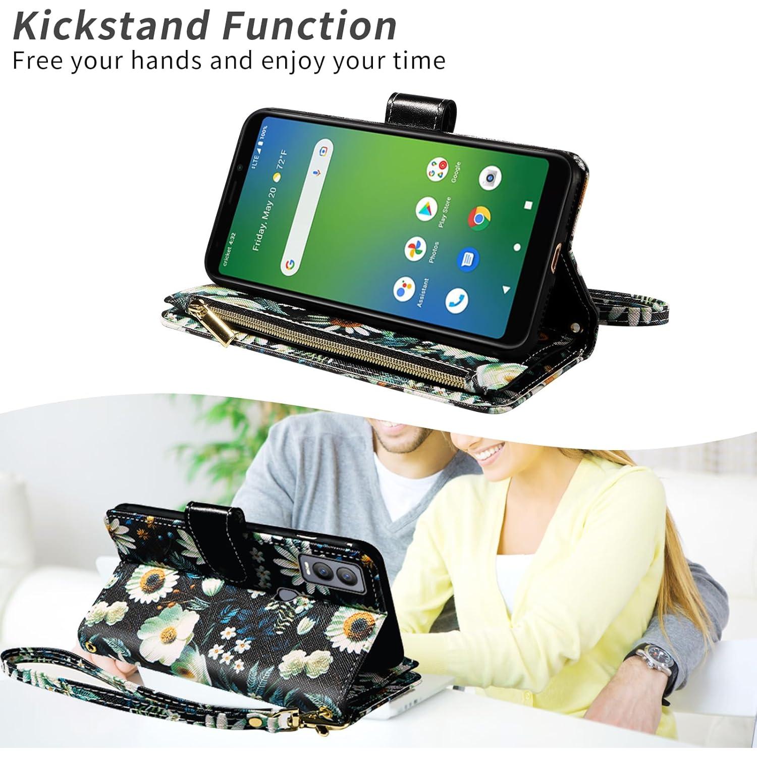 Funda billetera Furill para Cricket Magic 5G y AT&T Propel 5G