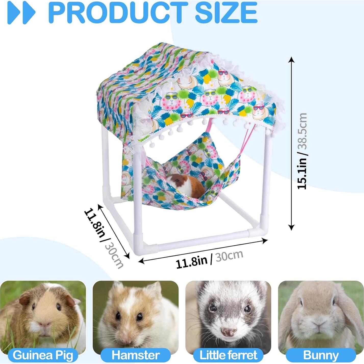 Hamaca Impermeable para Cobayas BESNEW 27x27cm Azul