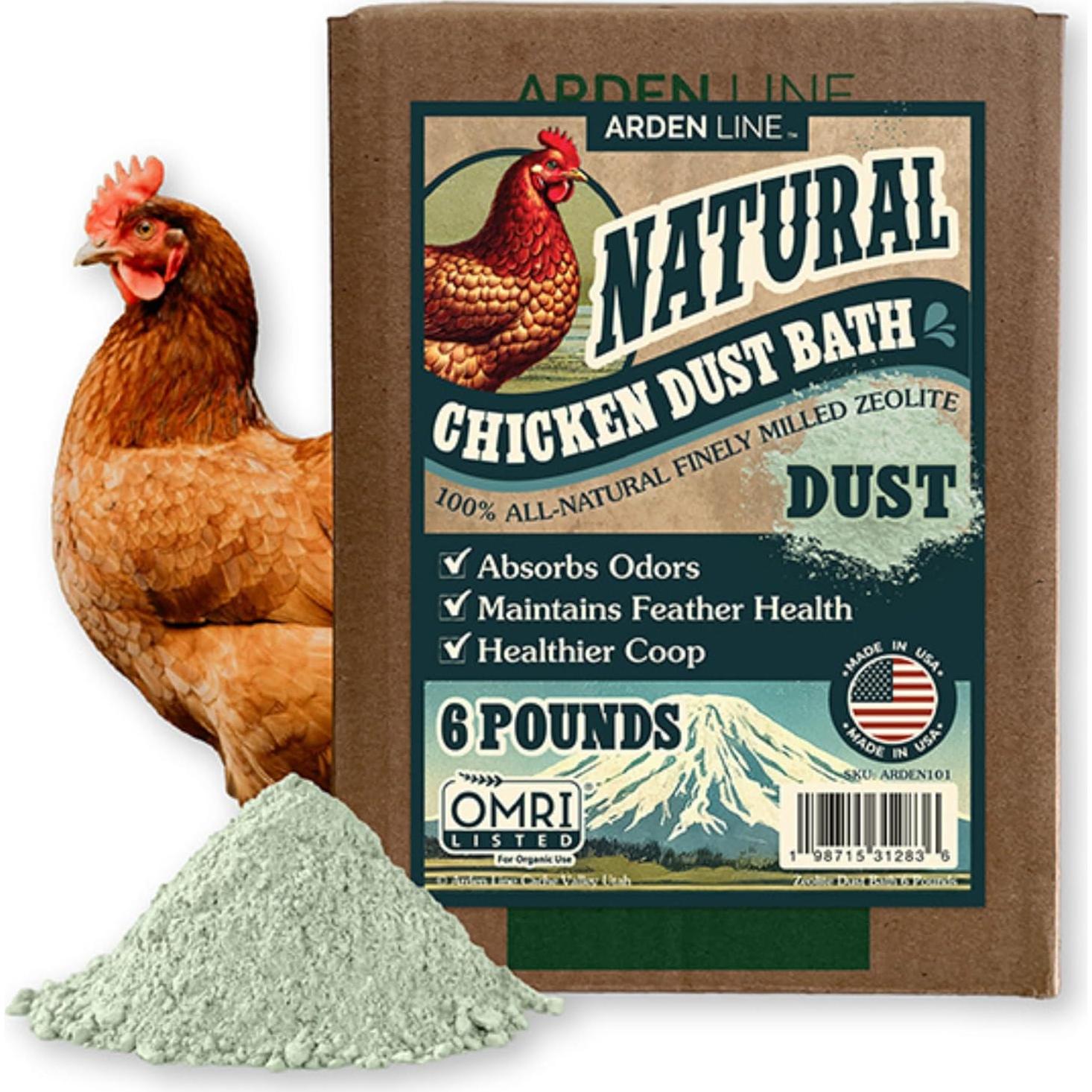 Baño de Polvo de Zeolita Natural Arden Line 2.72 kg para Pollos