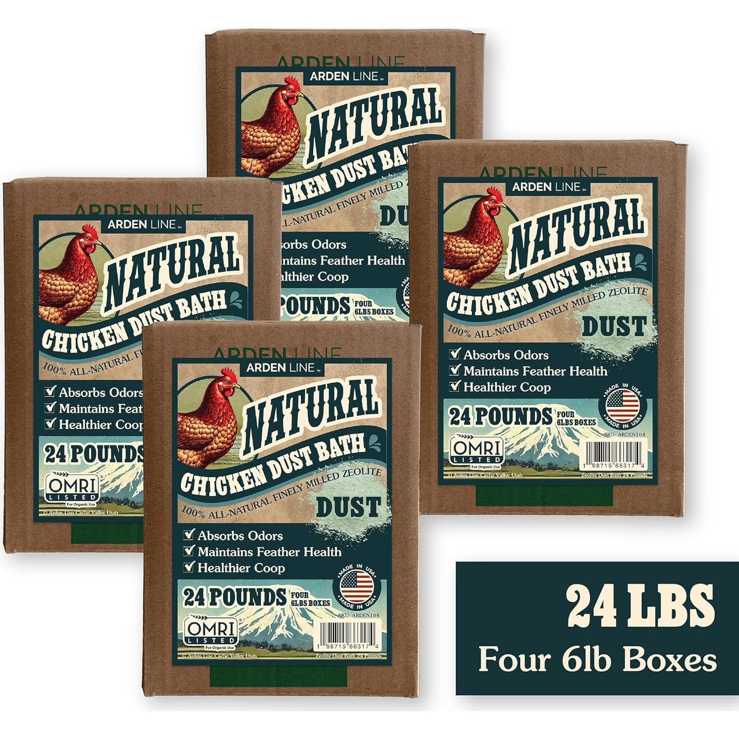 Baño de Polvo de Zeolita Natural Arden Line 2.72 kg para Pollos