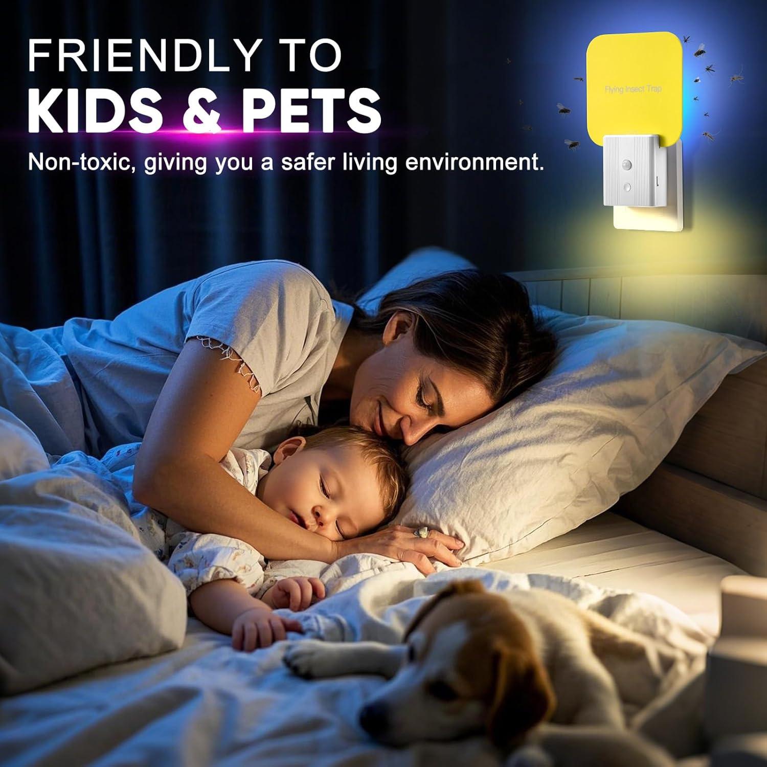 20 Placas Adhesivas Reemplazables Alikguu para Trampa de Moscas