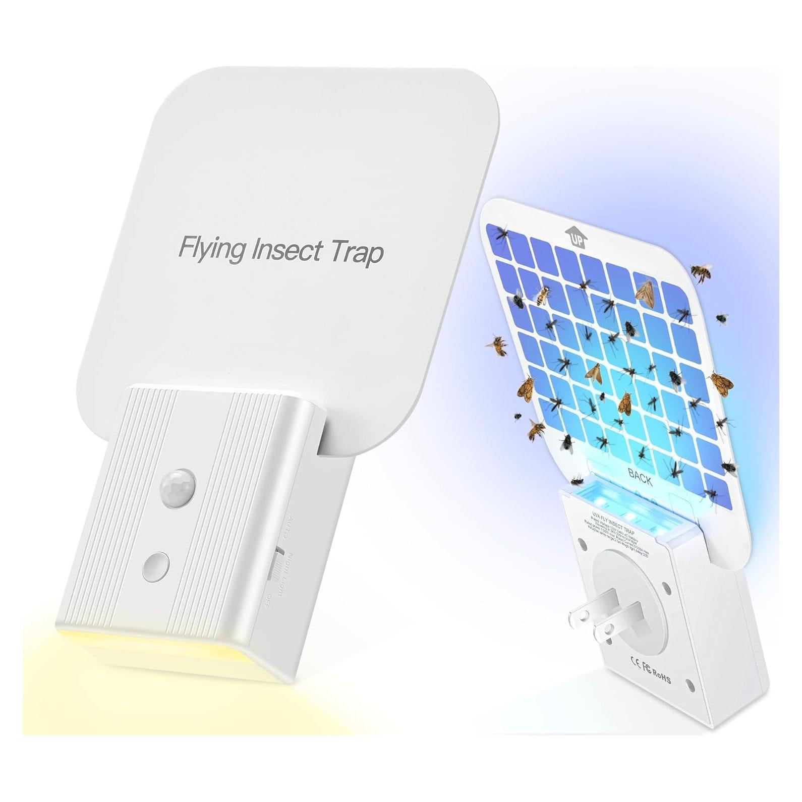 Trampa para Moscas Interior Alikguu F2 con Luz Nocturna 2 Piezas