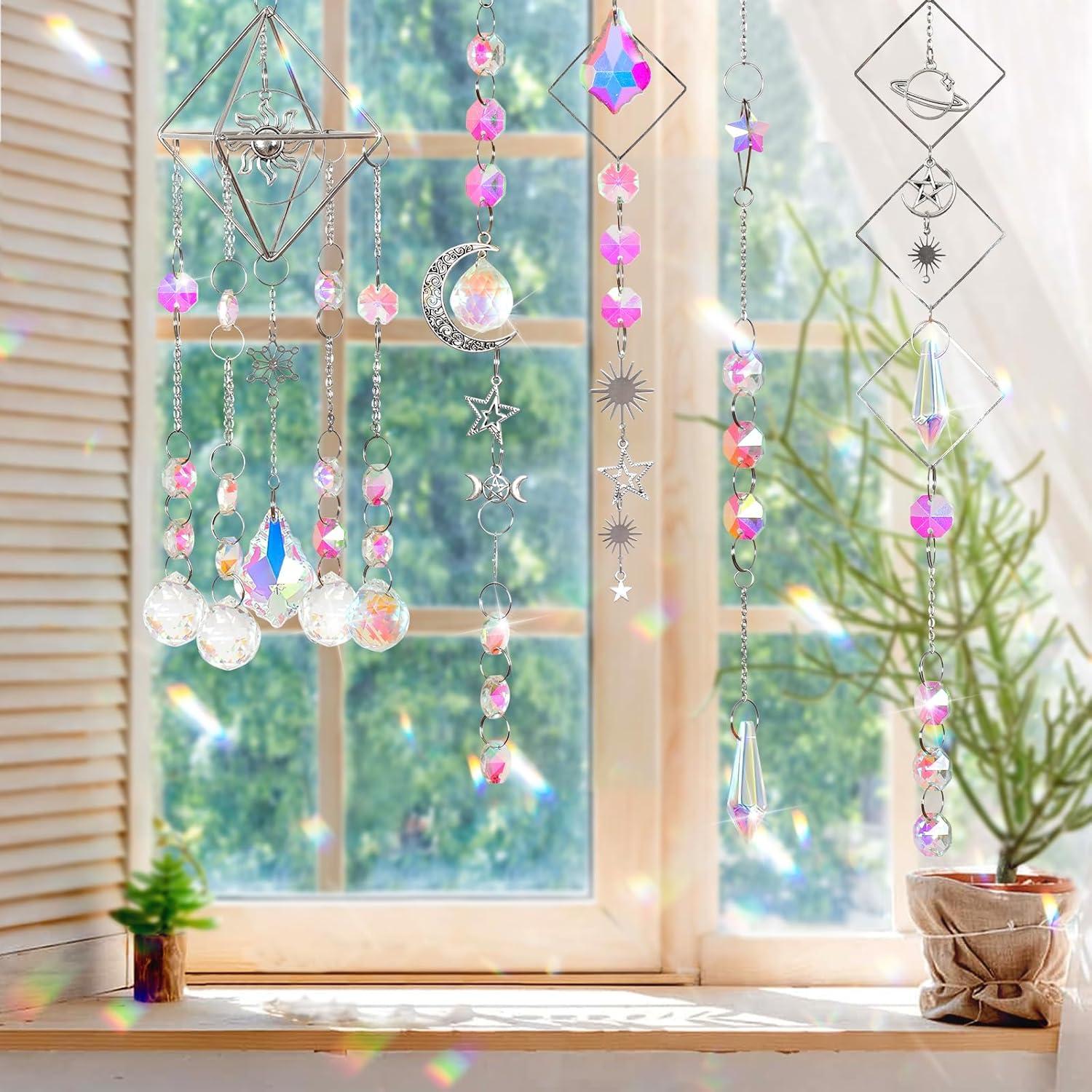 Kit DIY Atrapa Rayos de Cristal ASTNIC 330 Piezas Plata