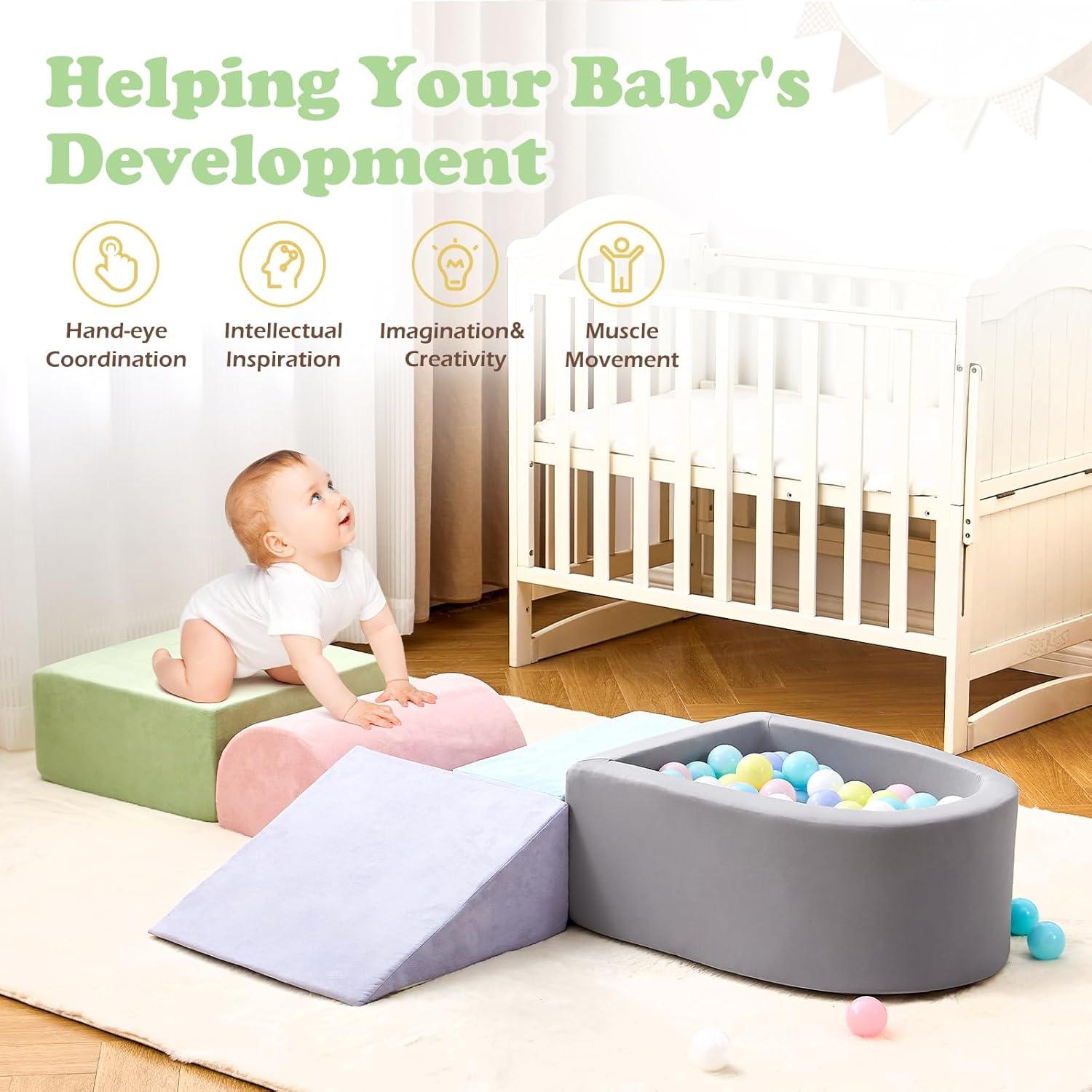 Juguetes de Escalada KIZLAND 5 Piezas para Niños 1-3 Años