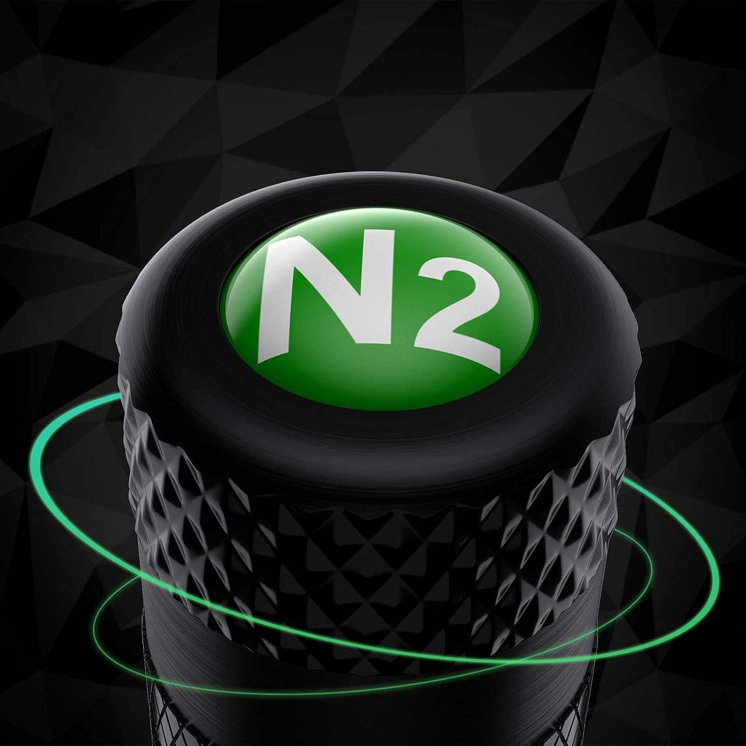 CKAuto Tapones de Válvula de Neumático Aluminio N2 - 4 Pcs