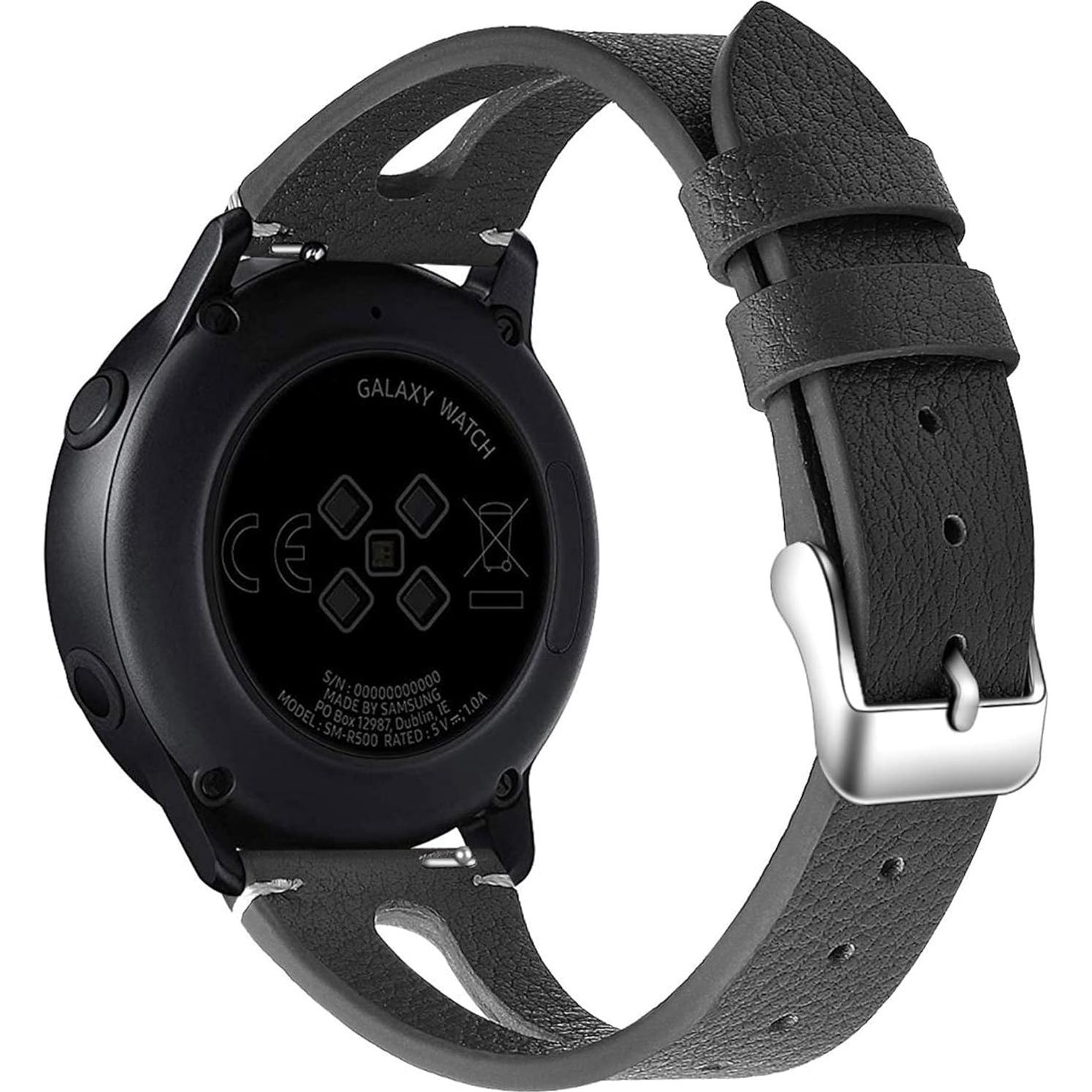 Correa de cuero vintage 18mm 20mm 22mm para Moto Watch