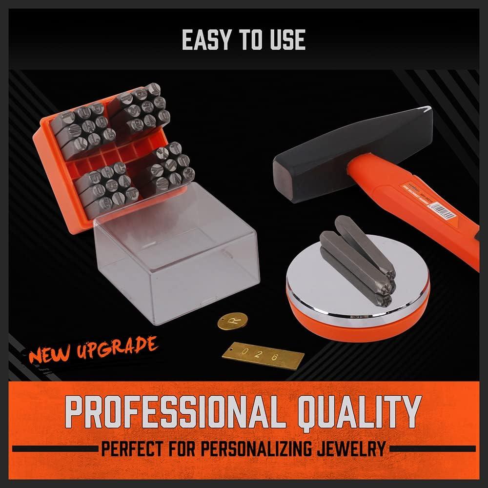 Juego de Sellos de Letras y Números HORUSDY 37 Piezas 6mm