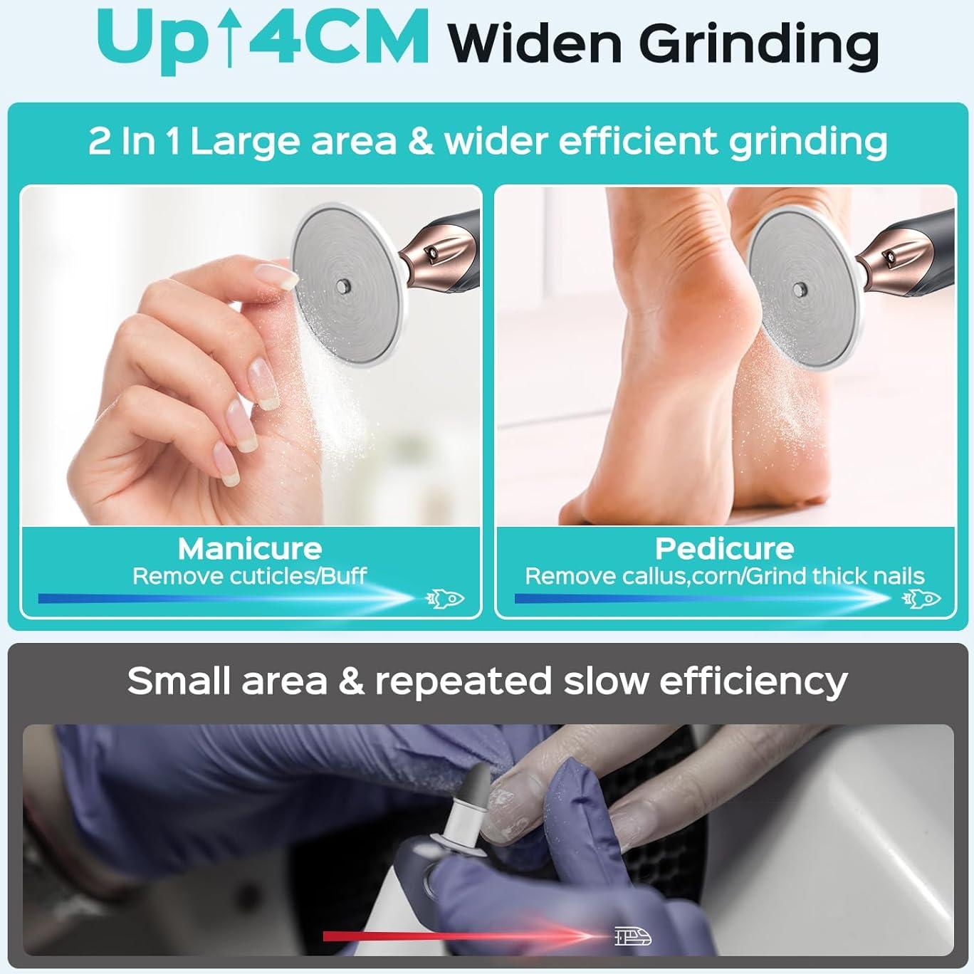 COSLUS Kit Eléctrico de Manicura y Pedicura 5 en 1 Negro