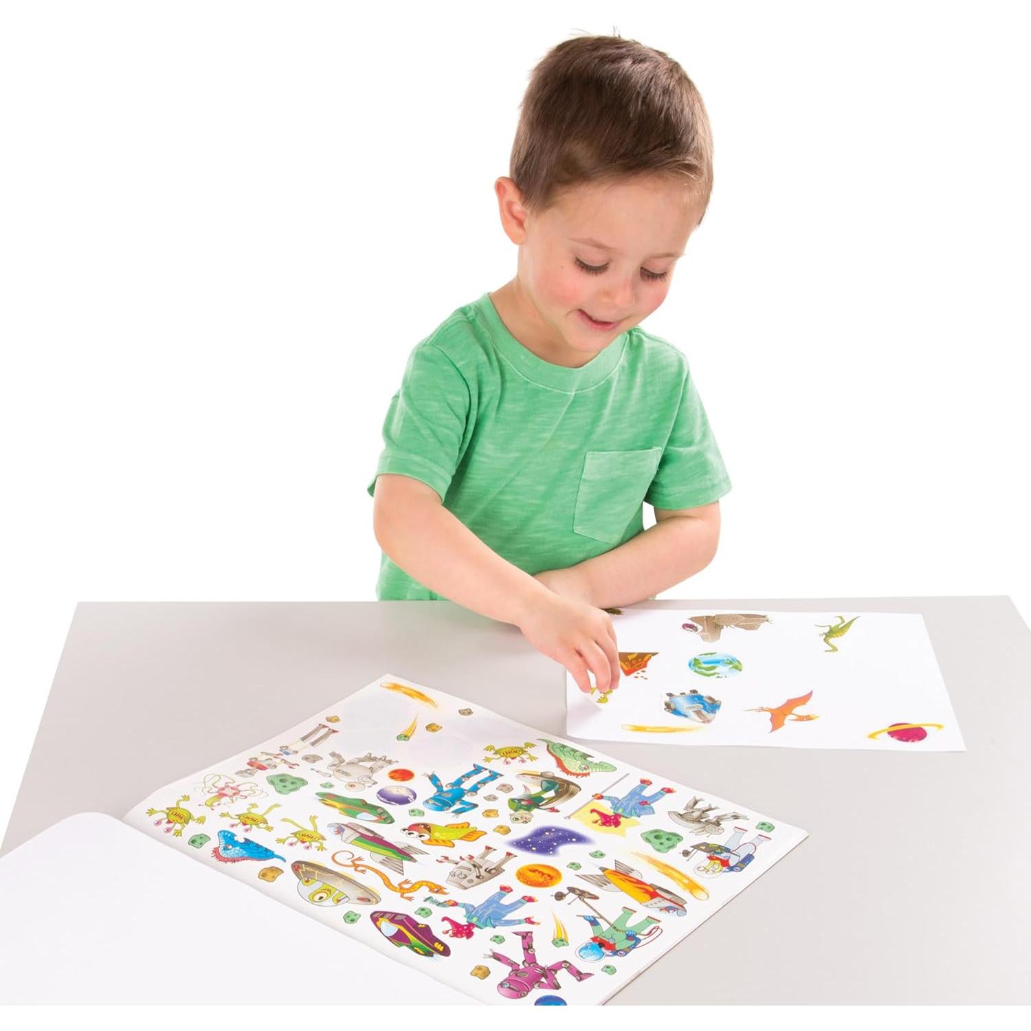 Libro de Stickers Melissa & Doug - Dinosaurios y Más - 500+ Stickers