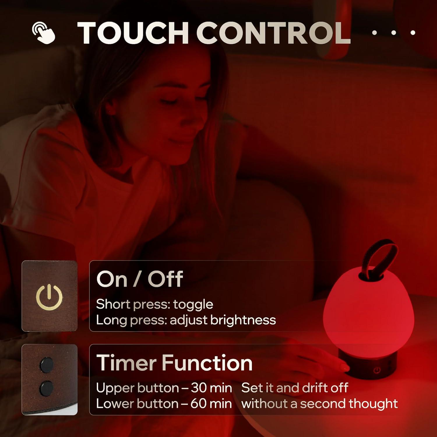 Lámpara de Sueño Inalámbrica Liderstar LMD-6434 Luz Roja 660nm