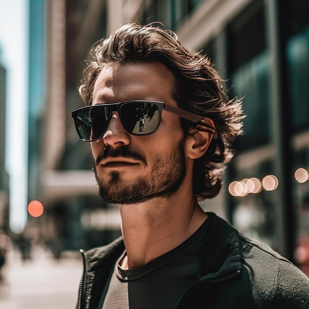 Gafas de sol polarizadas de madera WOODONLY unisex 55mm