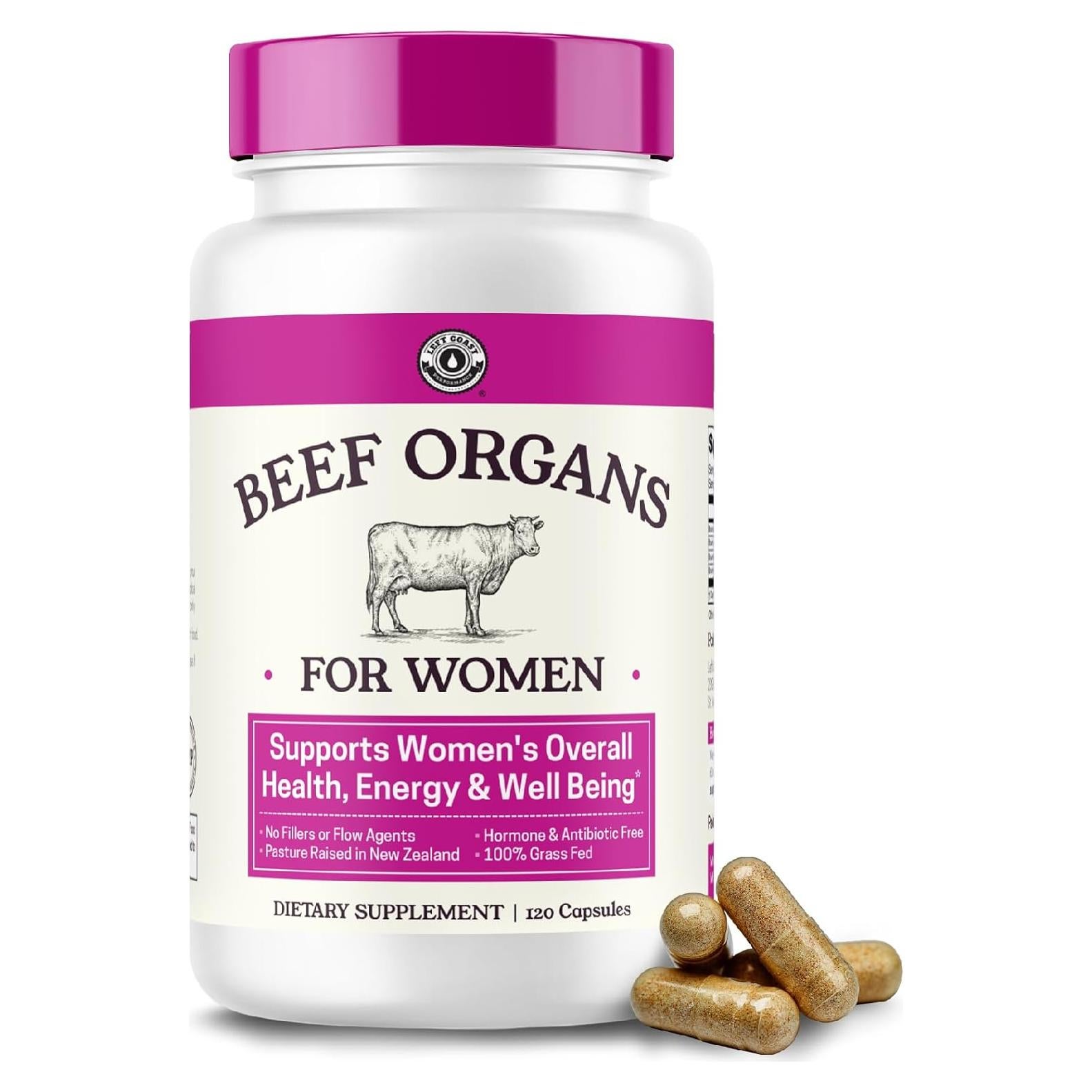 Suplemento de Órganos de Res para Mujeres - 120 Cápsulas