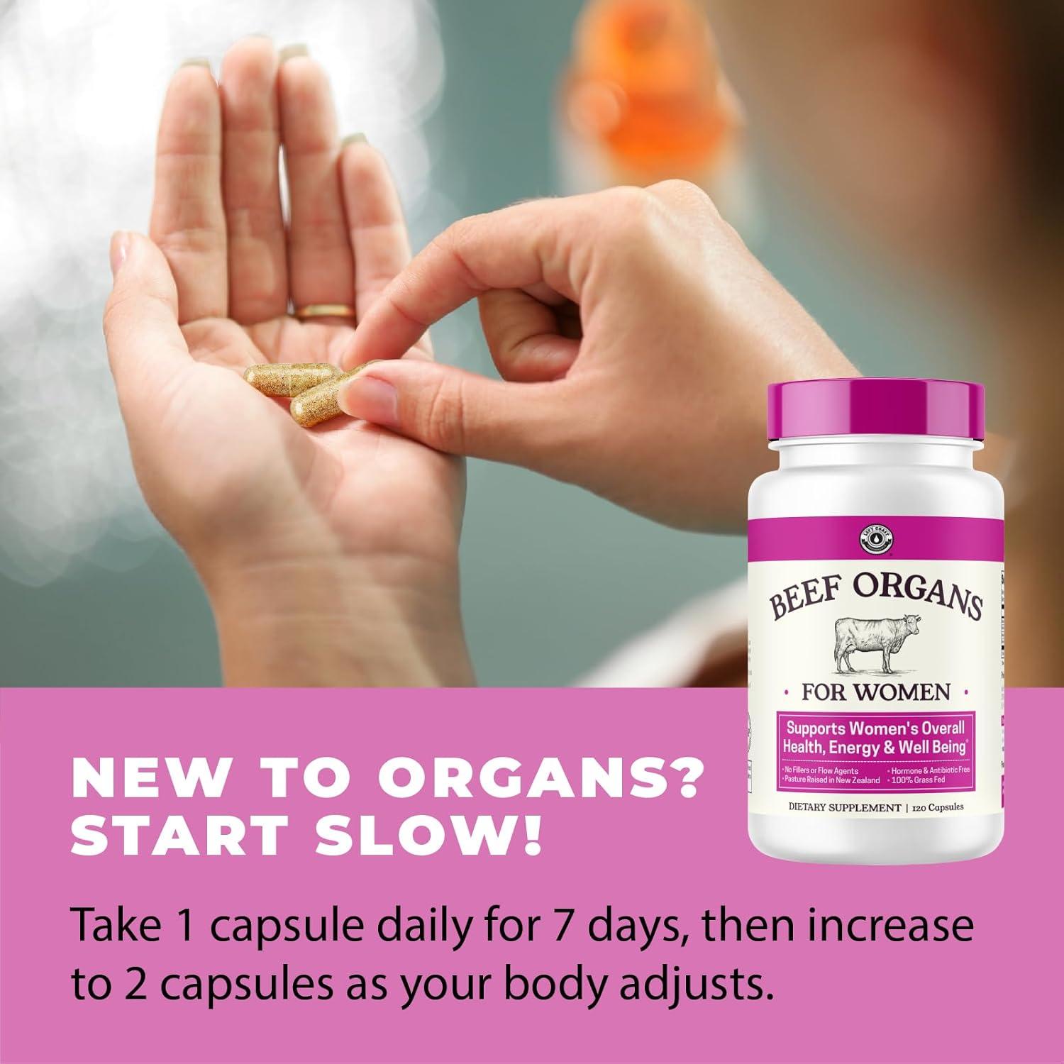 Suplemento de Órganos de Res para Mujeres - 120 Cápsulas