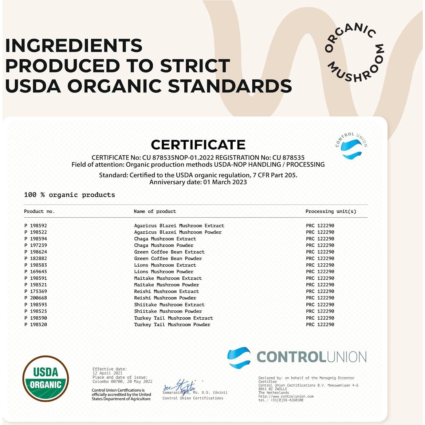 Café de Hongo Orgánico Wellneum 210g - Adaptógeno 10 en 1